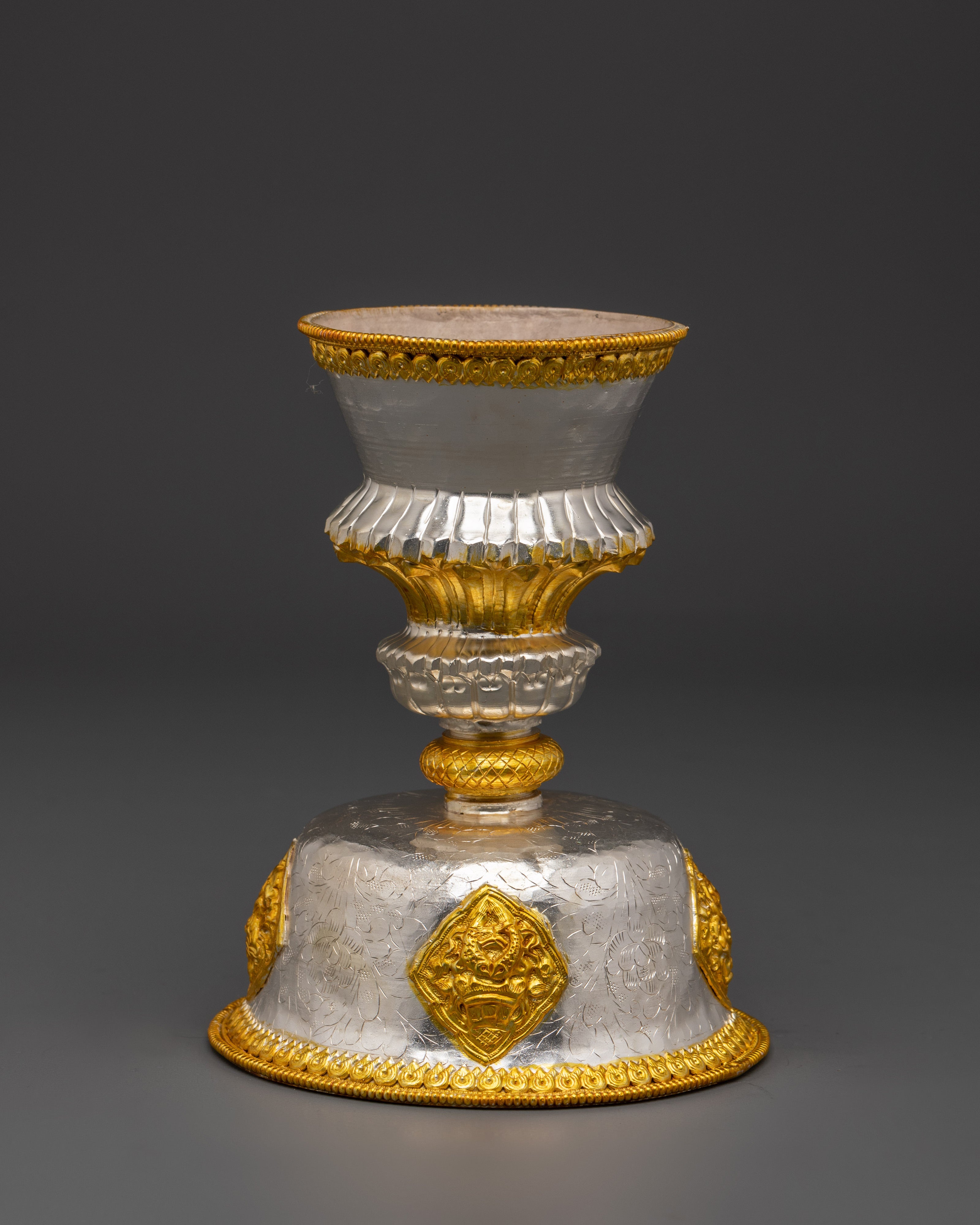 Buddhist Butter Lamp For Altar Decor | Handcrafted Nepalese Art