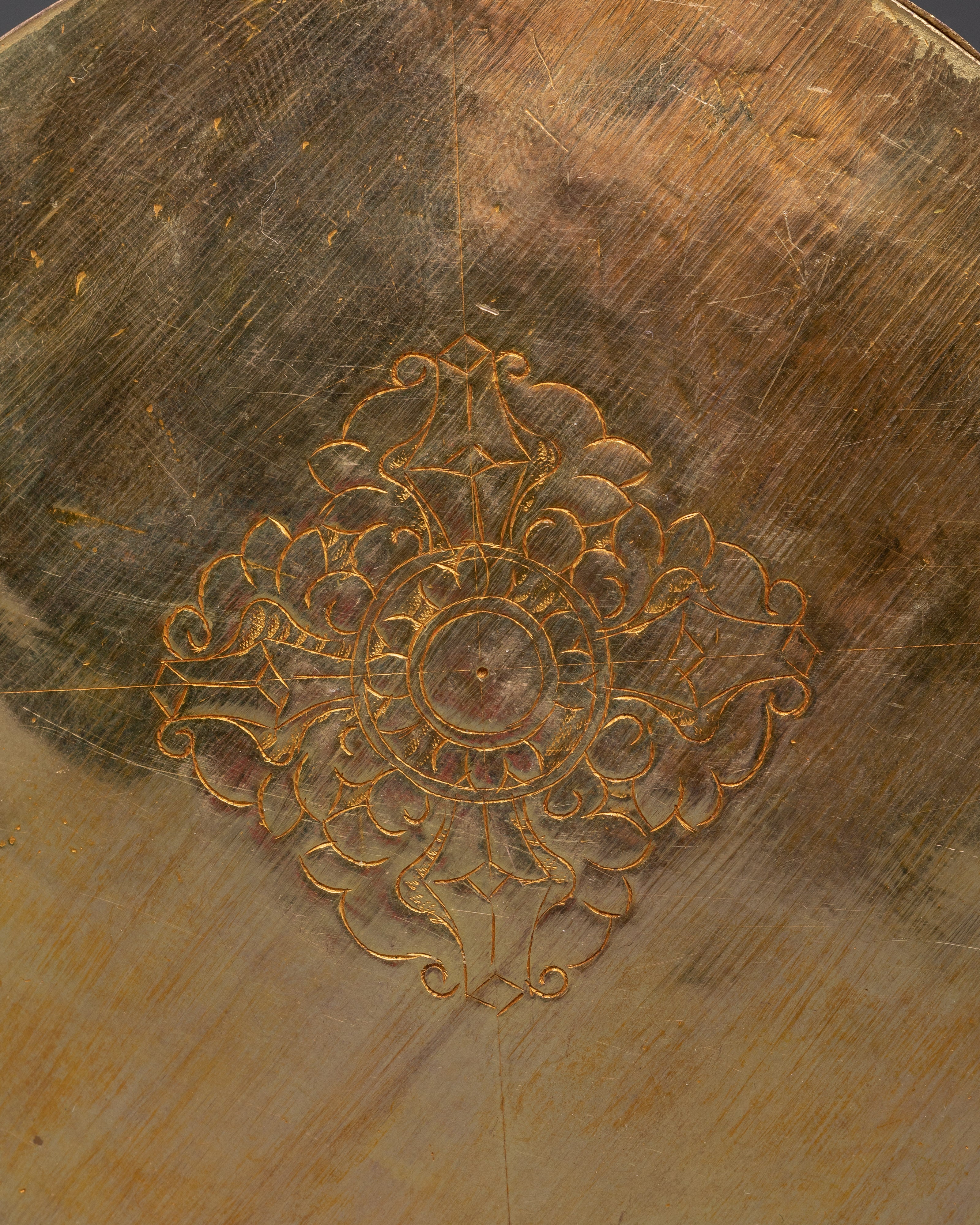 Tibetan Spiritual Artifact Box | Handcrafted Copper & Gold Plated Ghau Box