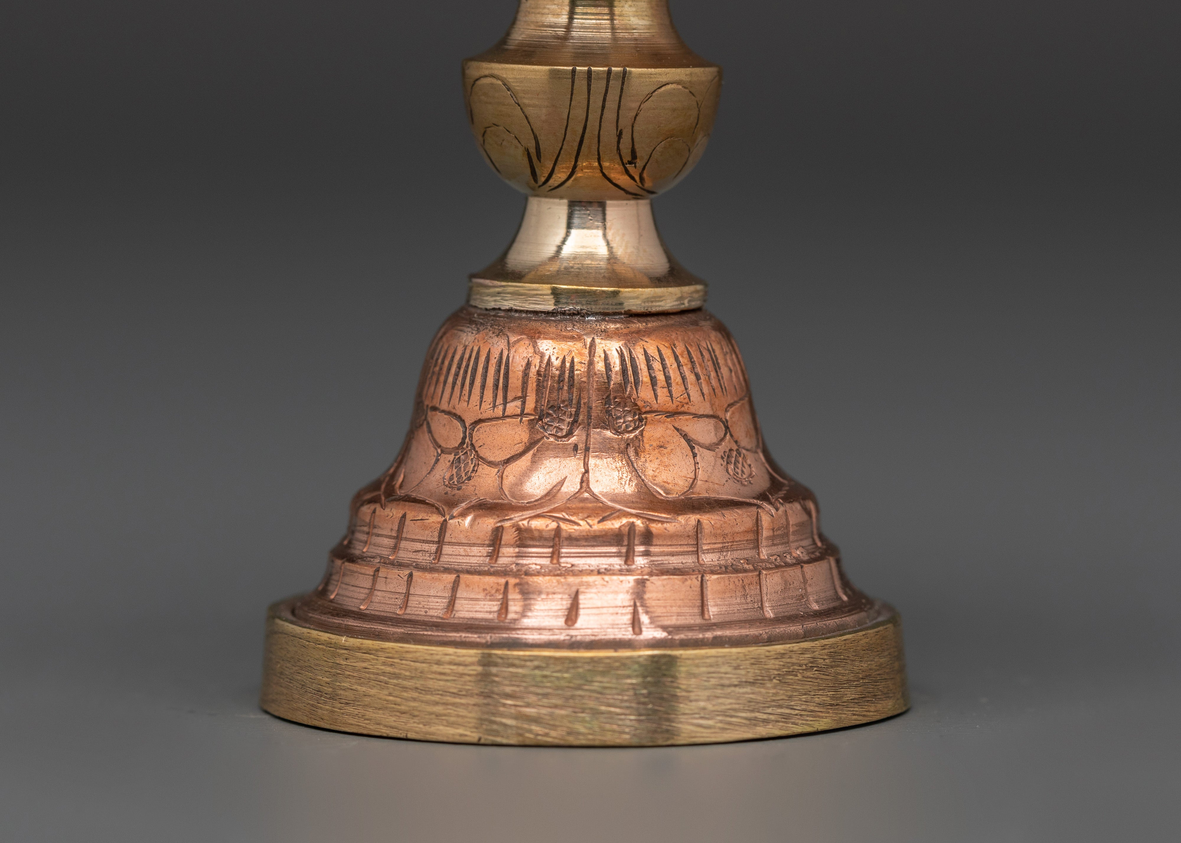 Handcrafted Copper Serkyem Set for Tibetan Rituals & Ceremonies