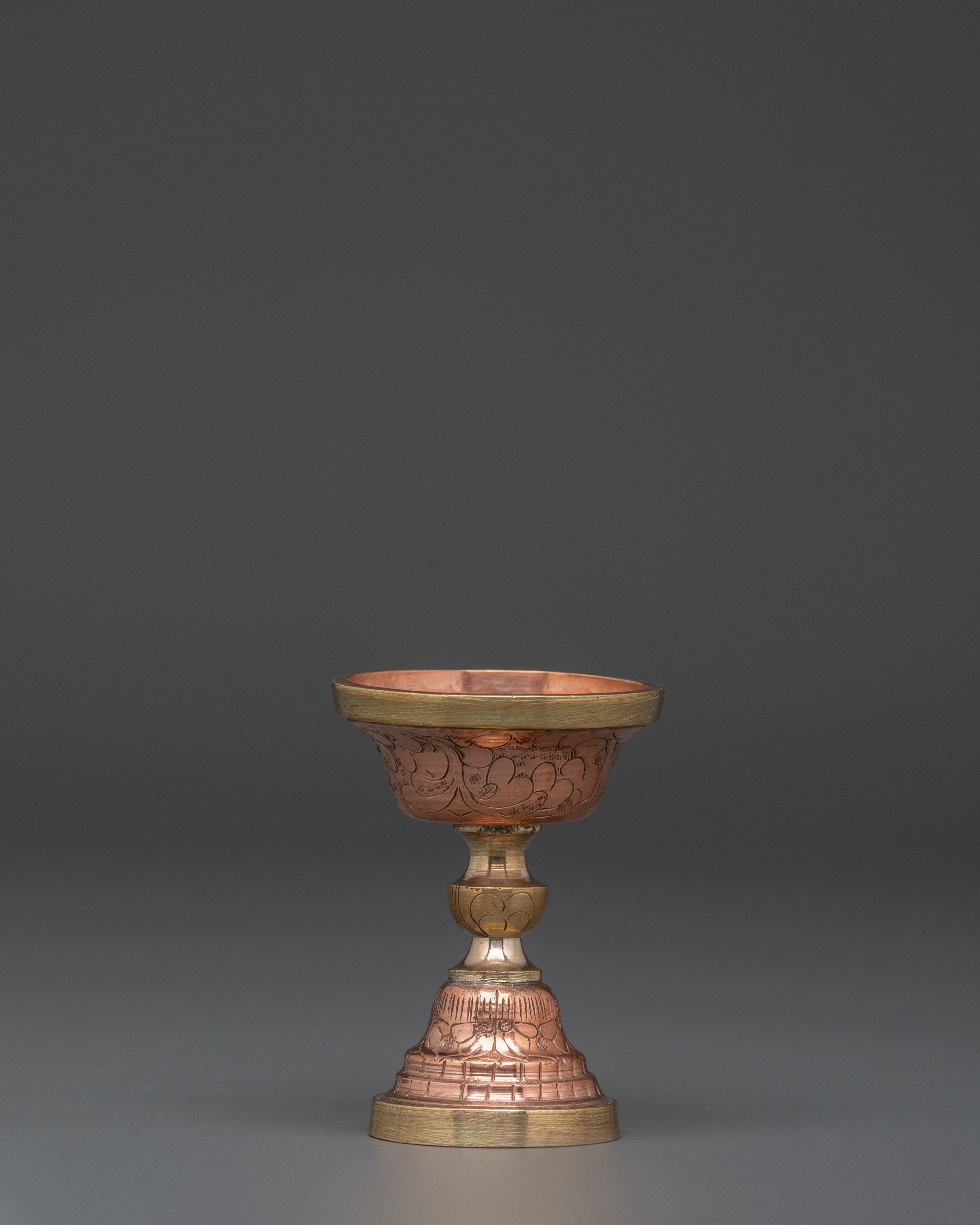 Handcrafted Copper Serkyem Set for Tibetan Rituals & Ceremonies