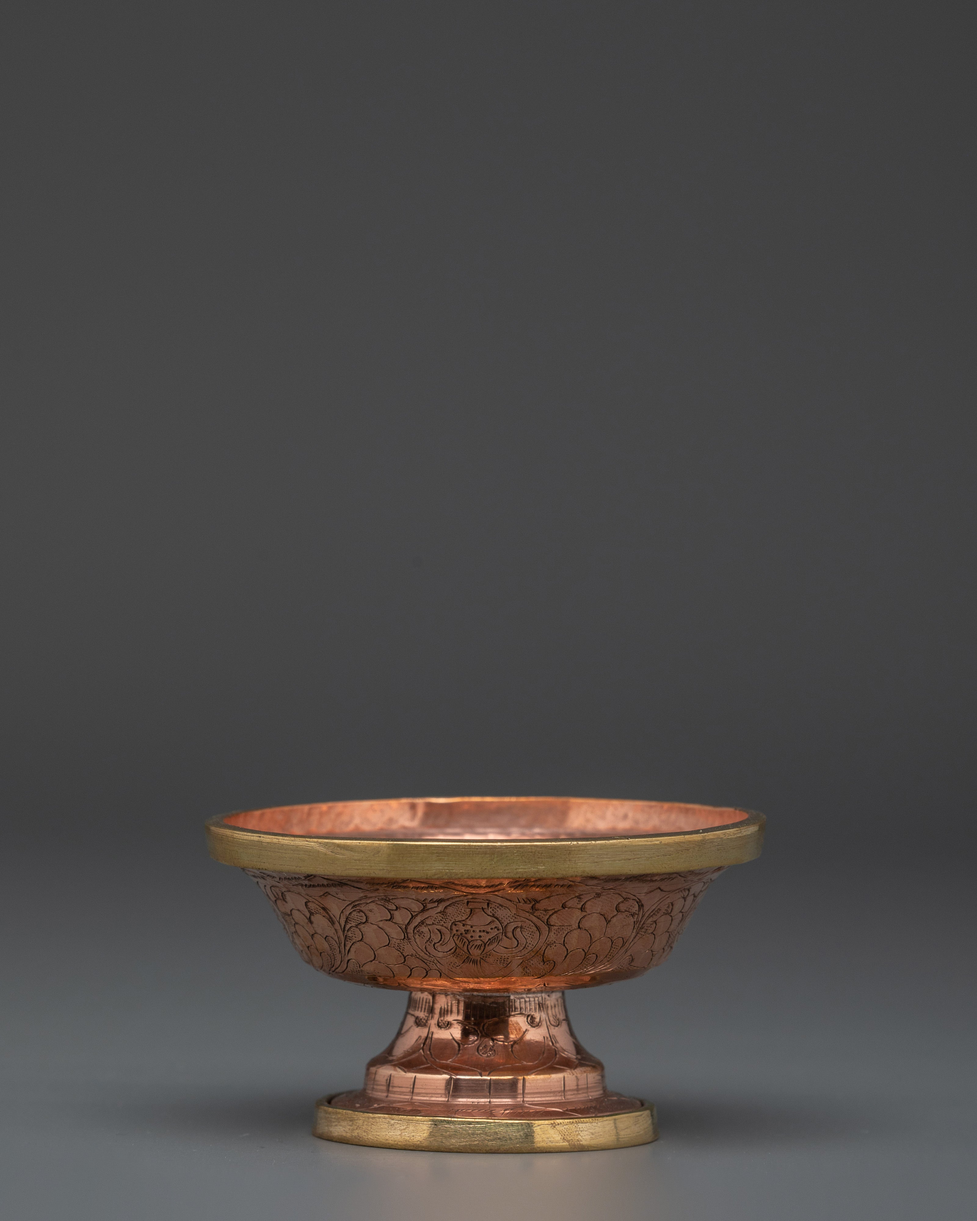 Handcrafted Copper Serkyem Set for Tibetan Rituals & Ceremonies