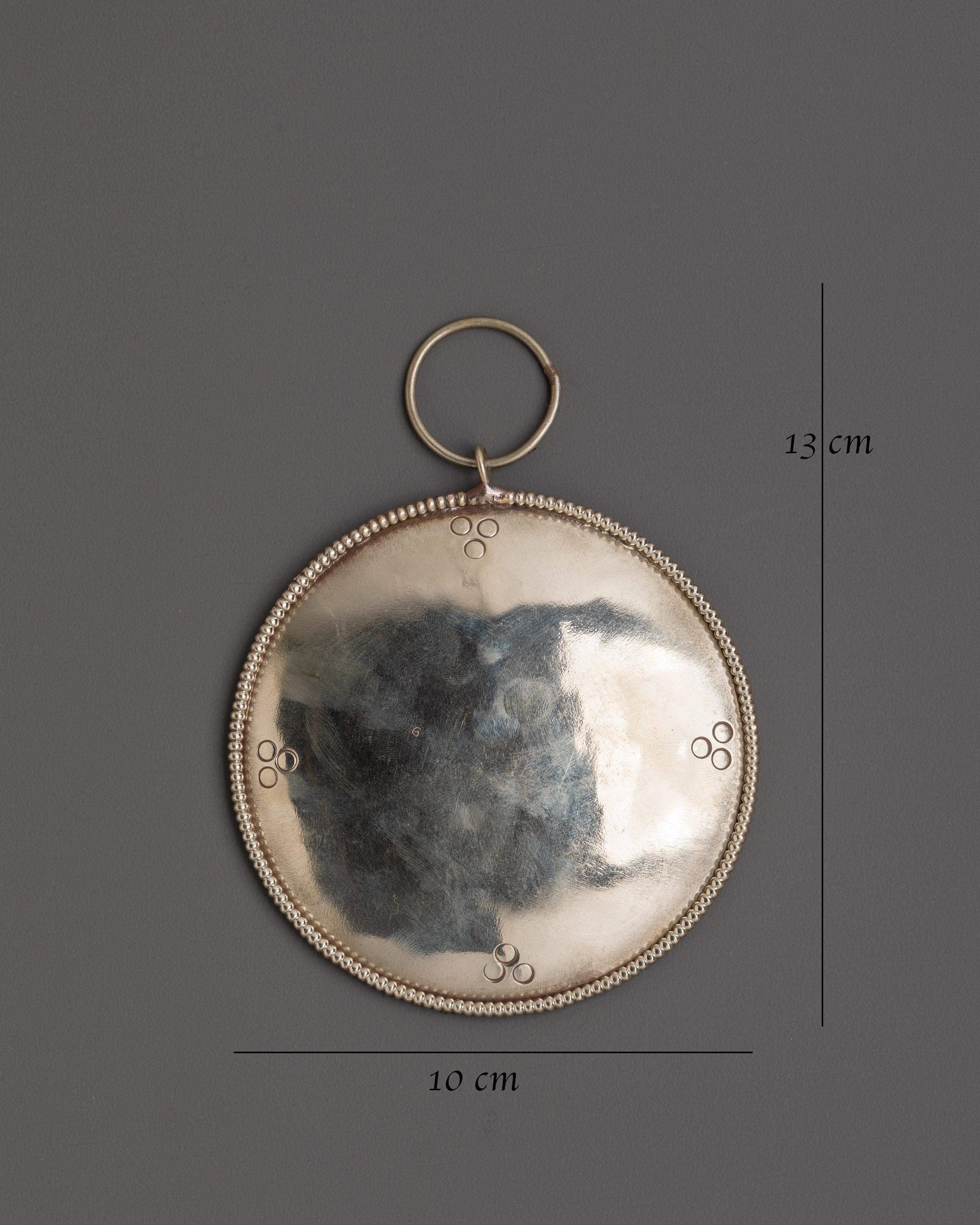 Tibetan Melong Mirror | Sacred Bon Buddhist Ritual Mirror for Meditation