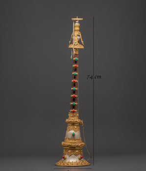 Handcrafted Tibetan Gyaling Horn | Spiritual Instrument for Meditation & Rituals