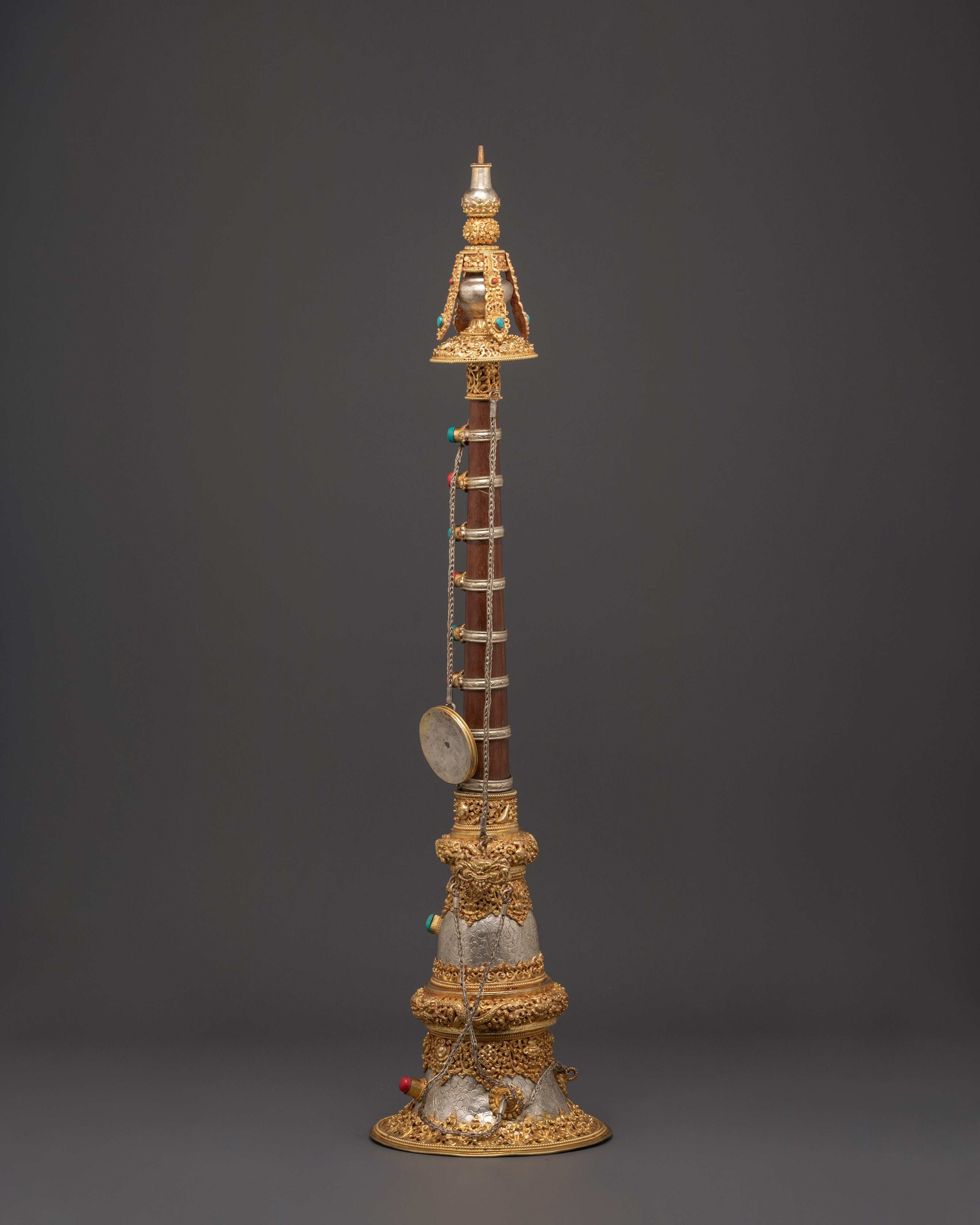 Handcrafted Tibetan Gyaling Horn | Spiritual Instrument for Meditation & Rituals