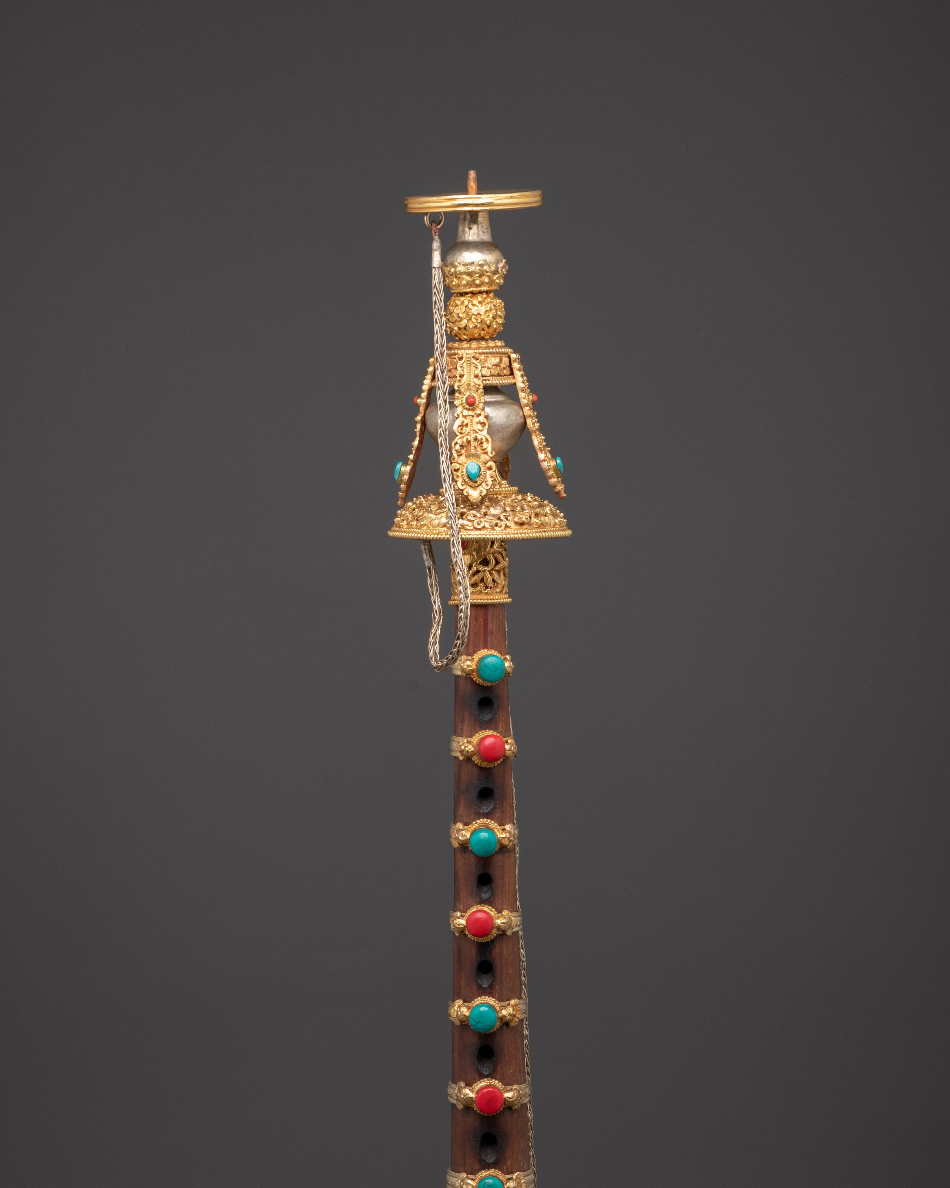 Handcrafted Tibetan Gyaling Horn | Spiritual Instrument for Meditation & Rituals