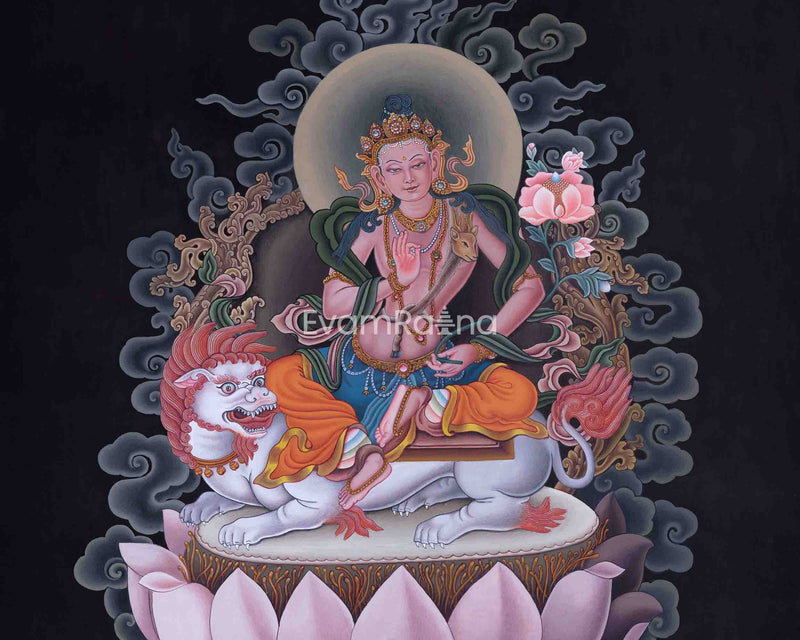 Himalayan Giclee Print For Chenrezig Puja | Traditional Newari Buddhist Painting