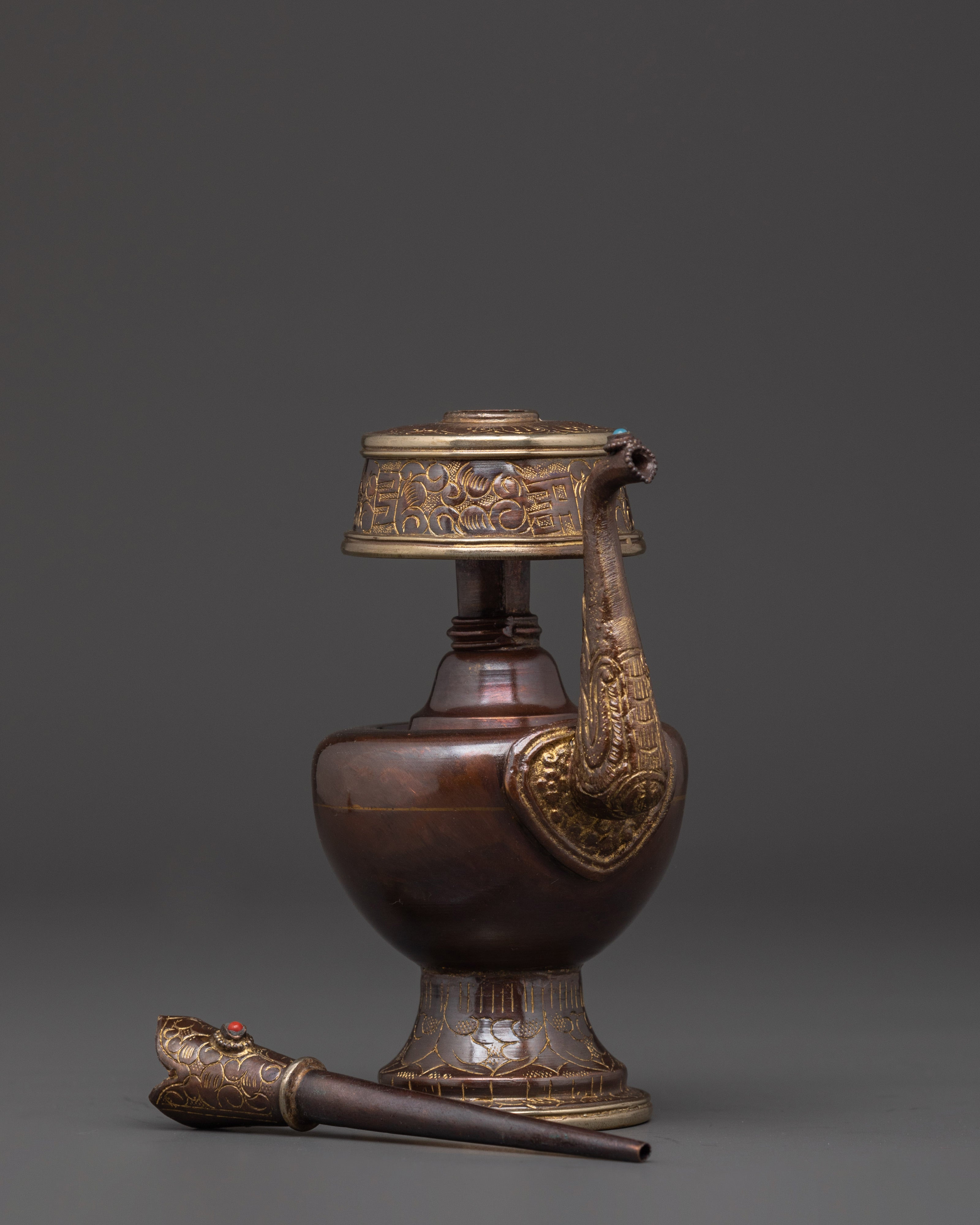 Bhumba Sacred Ritual Vase | Handcrafted Tibetan Buddhist Offering Vase