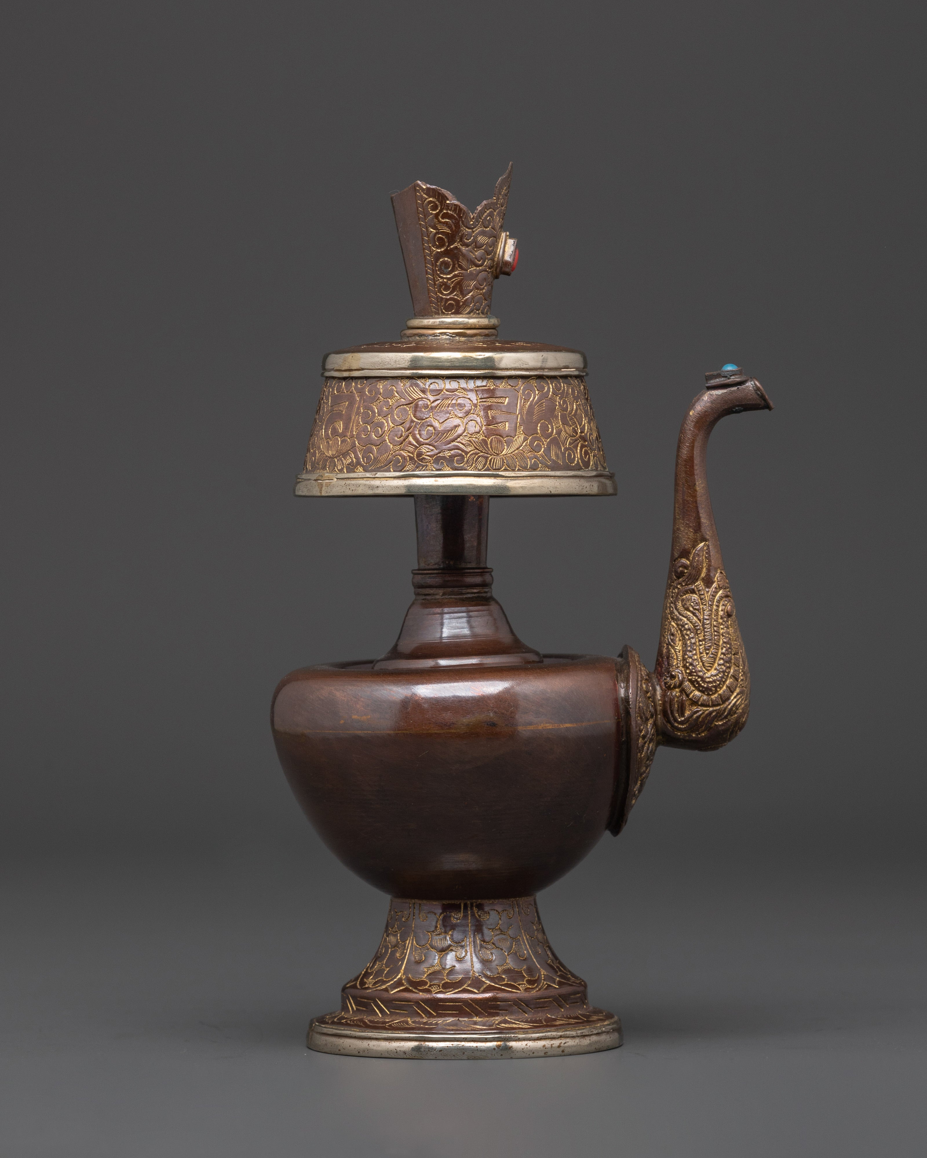 Butter Lamp Set Symbolic Offering Vessel | Ritual Vase for Buddhist Offerings
