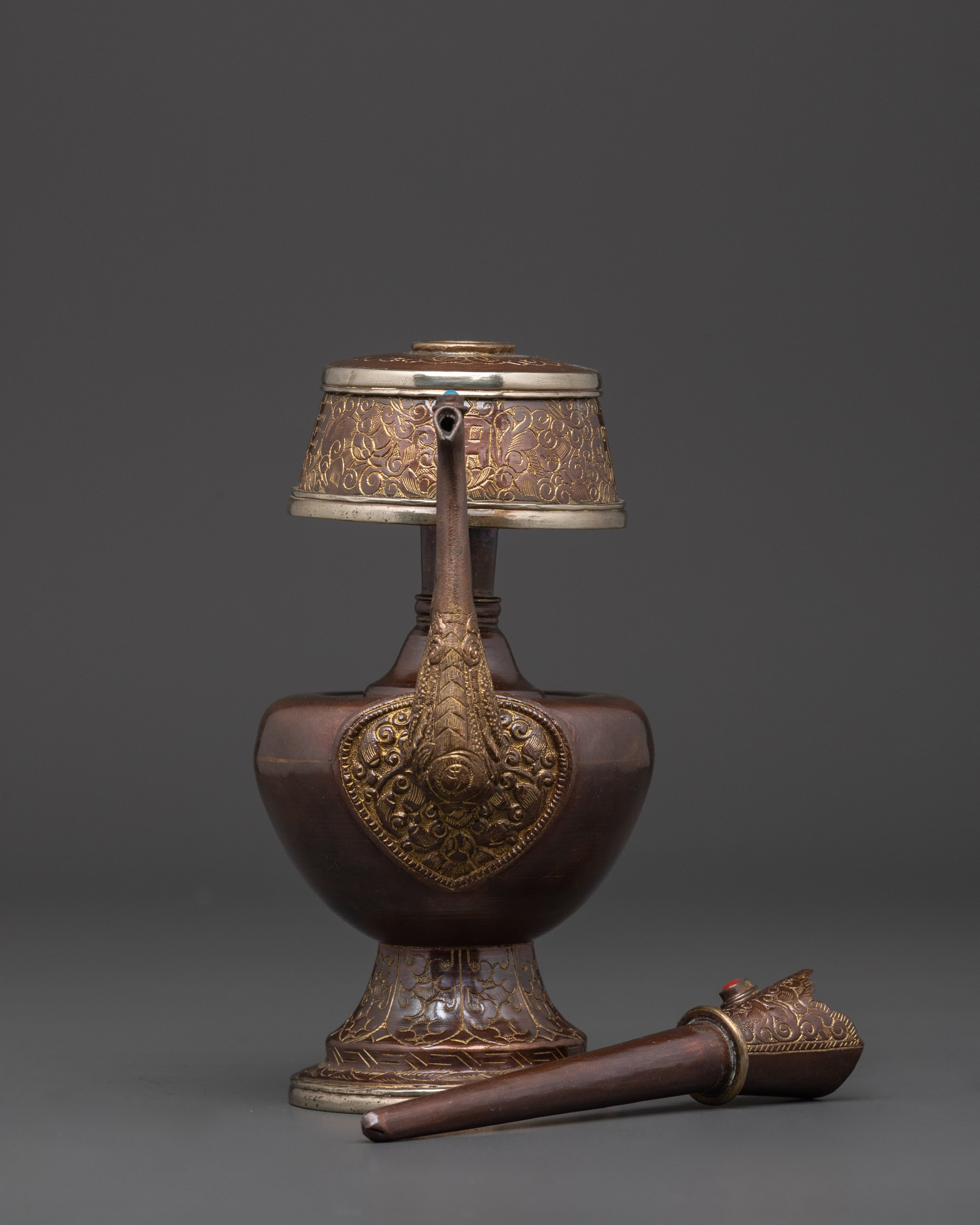 Butter Lamp Set Symbolic Offering Vessel | Ritual Vase for Buddhist Offerings