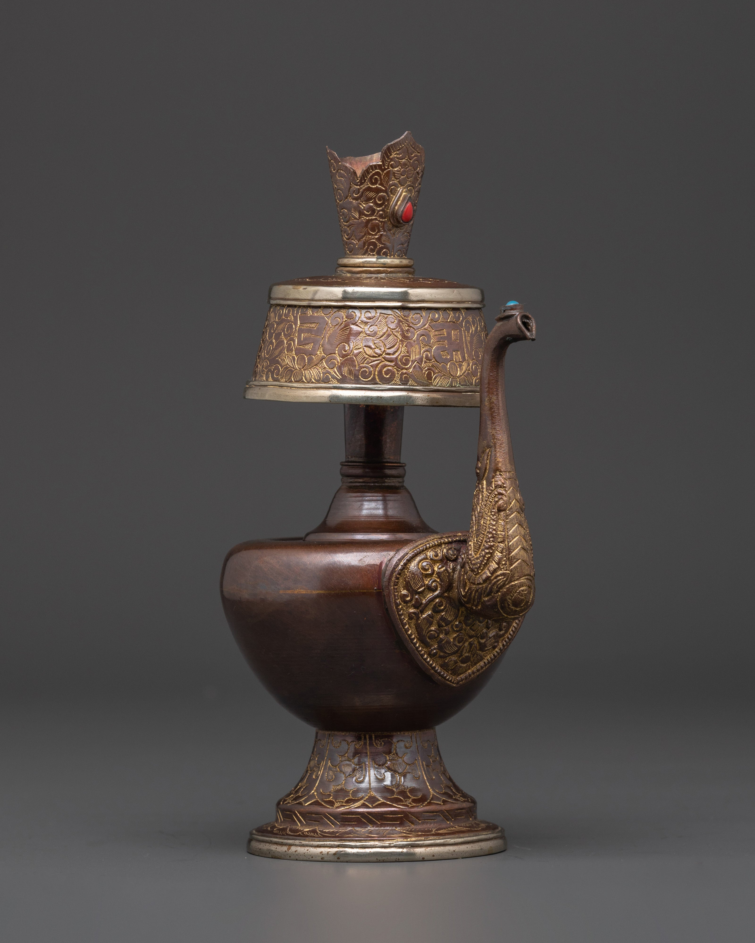 Butter Lamp Set Symbolic Offering Vessel | Ritual Vase for Buddhist Offerings