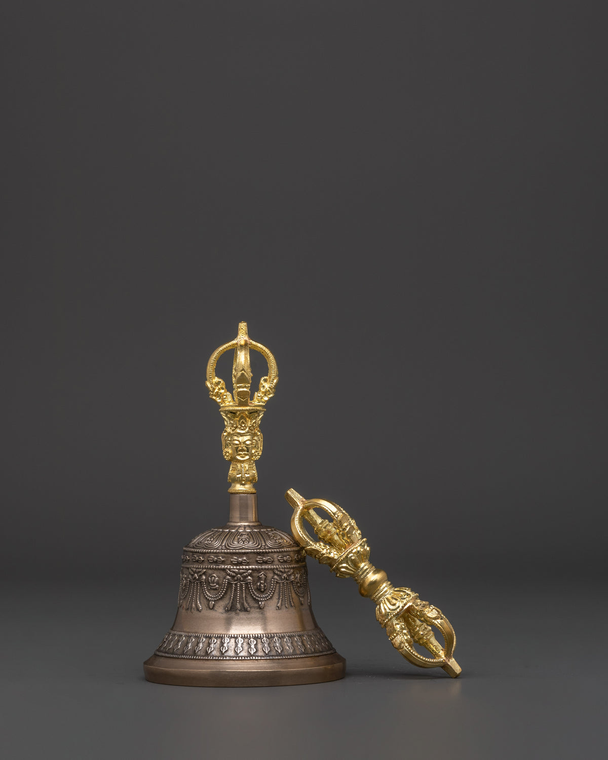 Tibetan Meditation Bell and Vajra | Spiritual Practices and Altar Decor