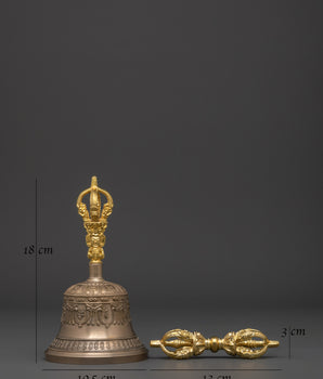 Sacred Tibetan Bell And Vajra | Rituals, and Altar Decor