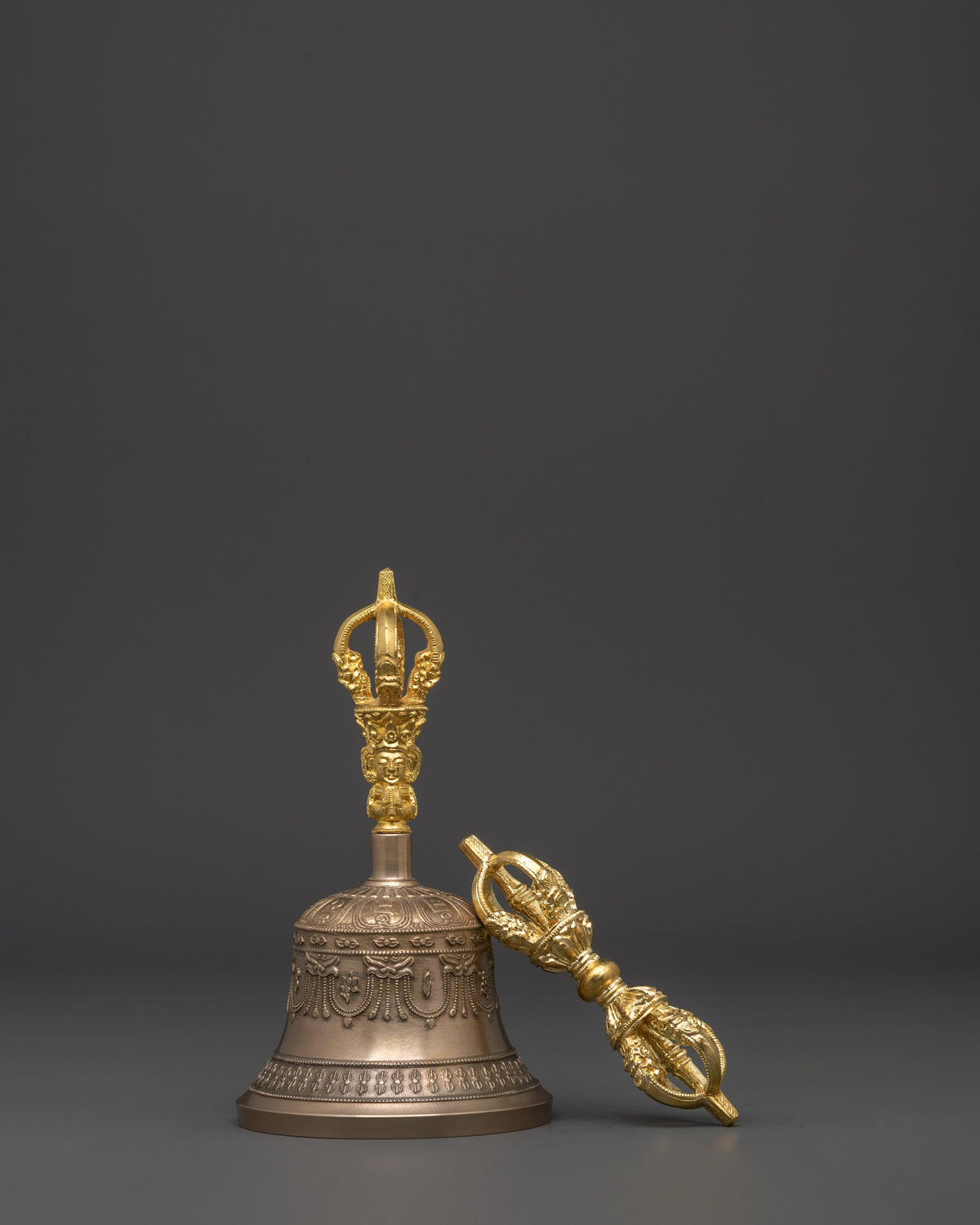 Sacred Tibetan Bell And Vajra | Rituals, and Altar Decor