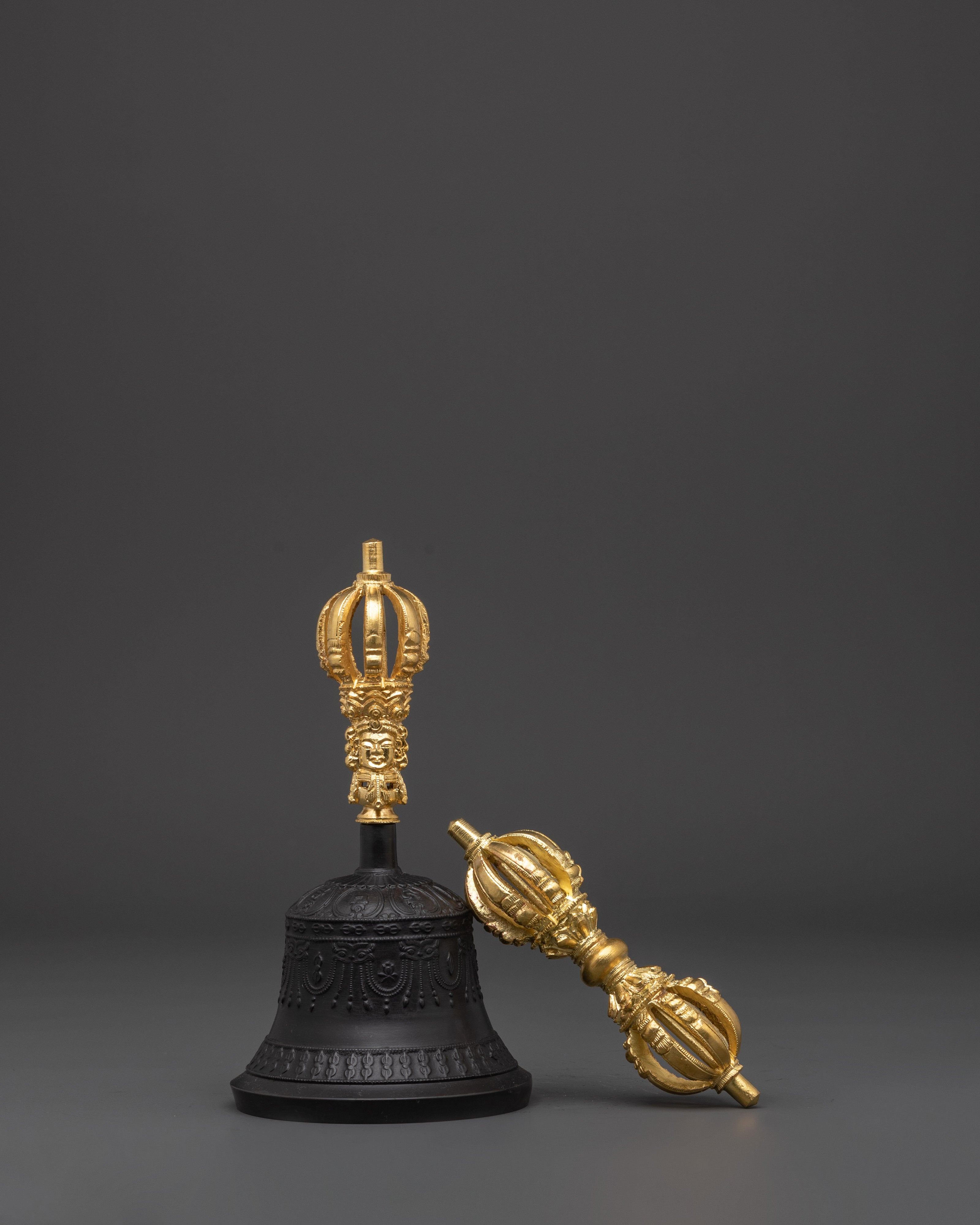 Meditation Bell and Vajra Set | Ritual Tools