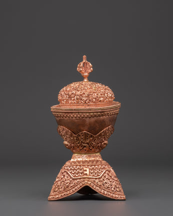 Tibetan Copper Kapala Skull Cup
