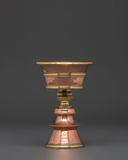 Buddhist light Offering | Tibetan Ritual Oil Lamp