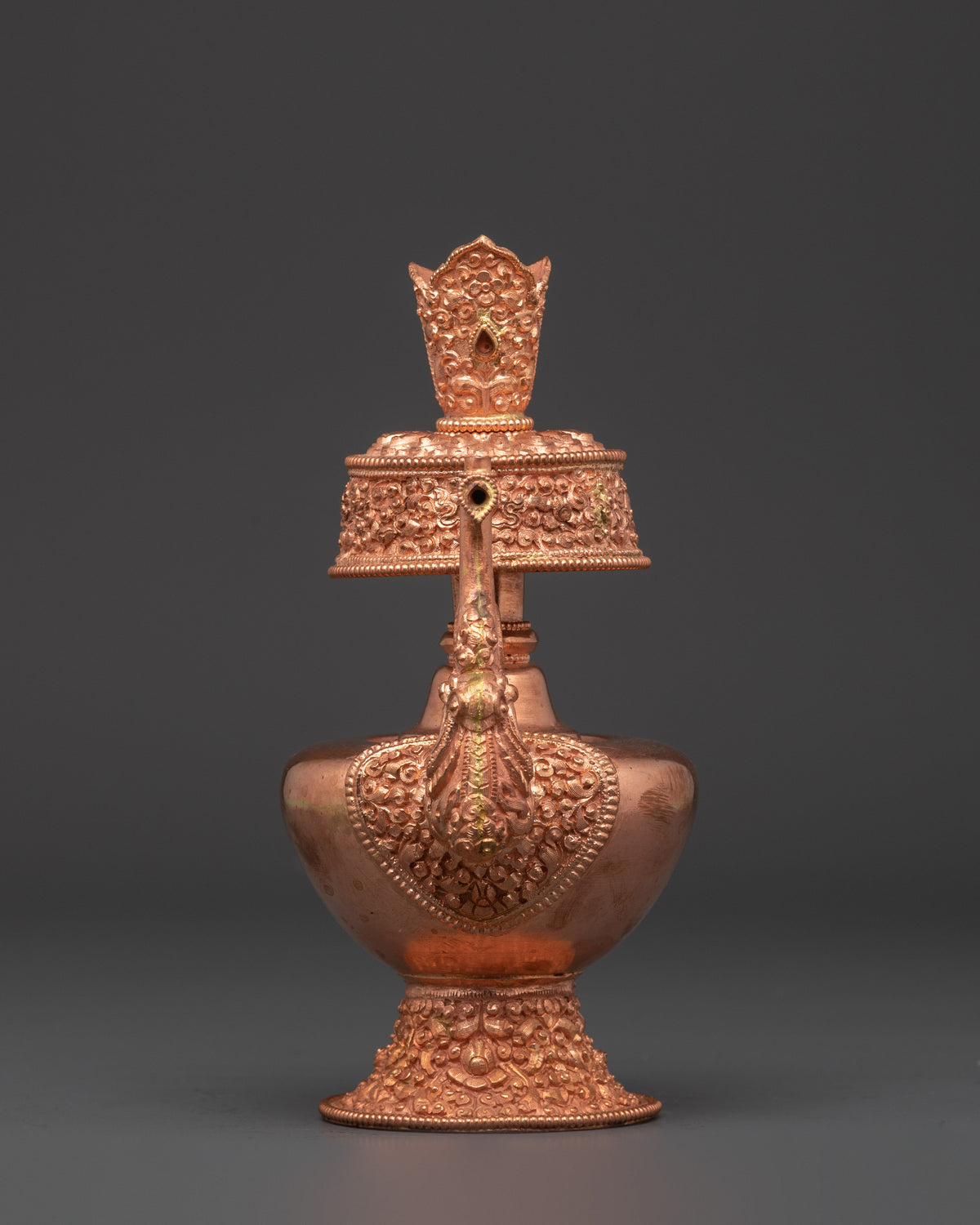 Buddhist Ritual Vessel | Copper Ritual Water Offering Vessel