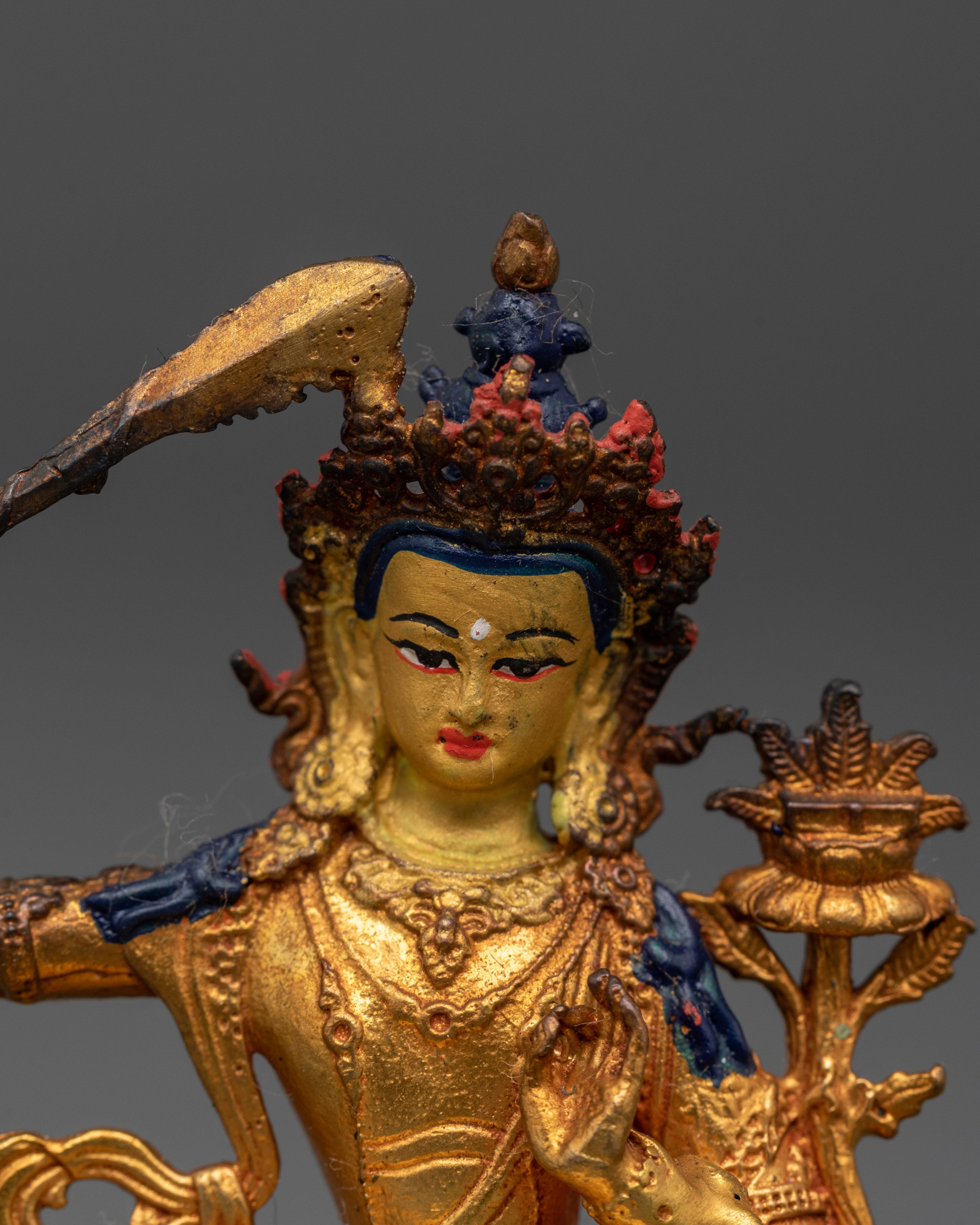Jampelyang Statue | Bodhisattva of Wisdom with Sword and Lotus