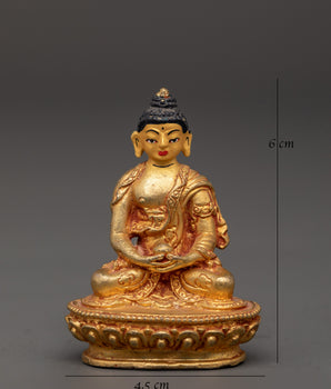 Himalayan Amitabha Buddha Figurine | Statue of Infinite Light and Compassion
