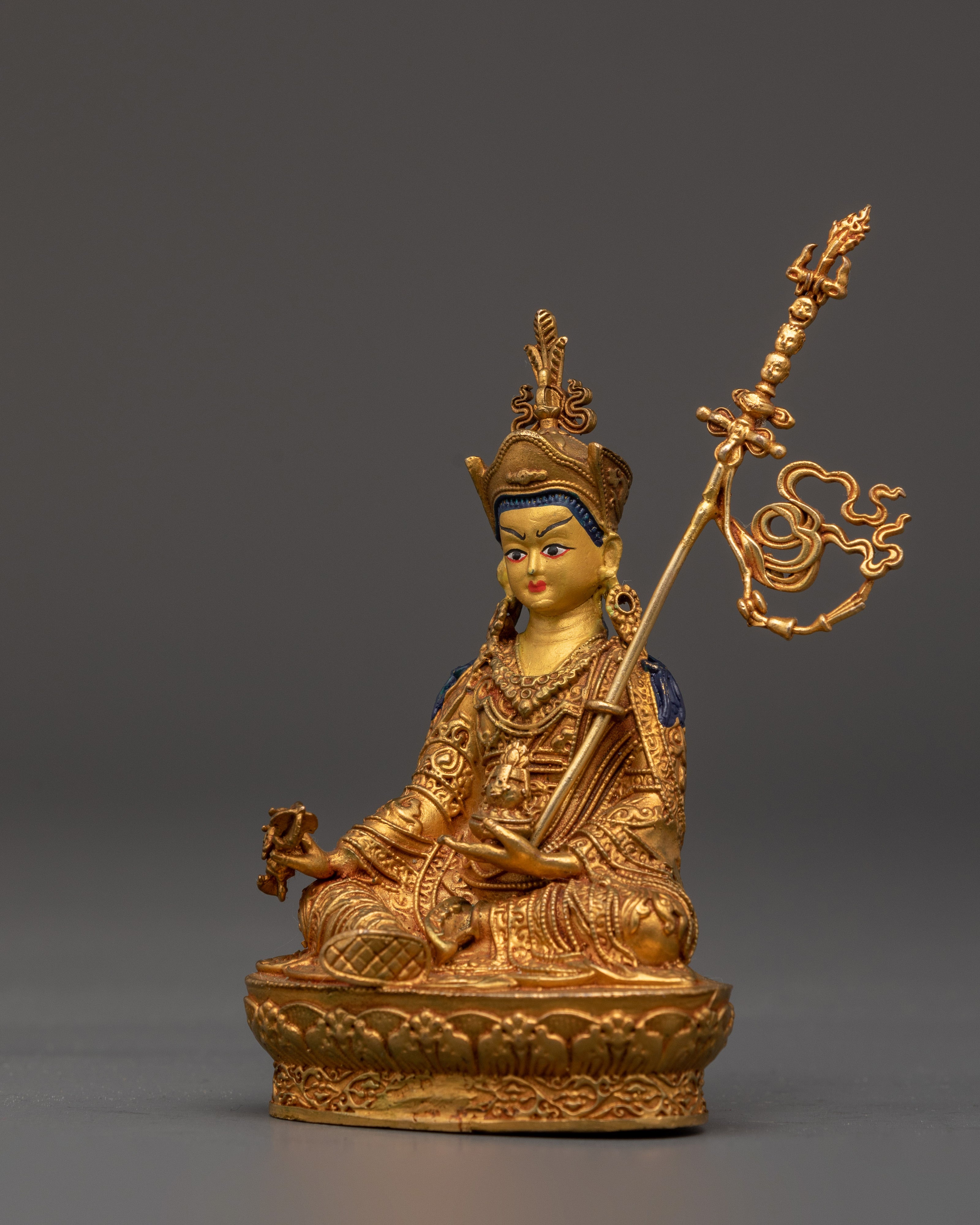 Lotus-Born Master Statue | Padmasambhava Figure for Tibetan Altar