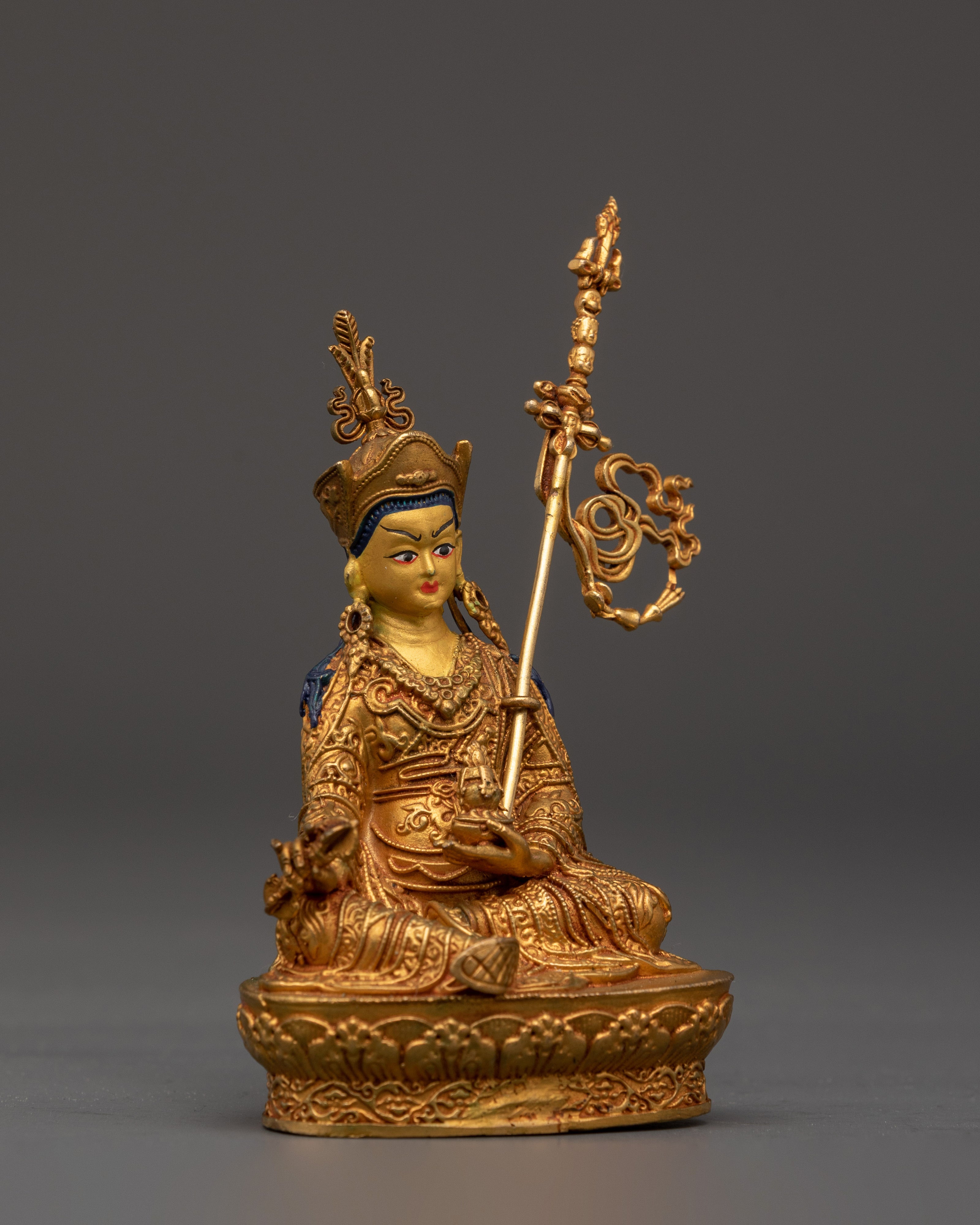 Lotus-Born Master Statue | Padmasambhava Figure for Tibetan Altar