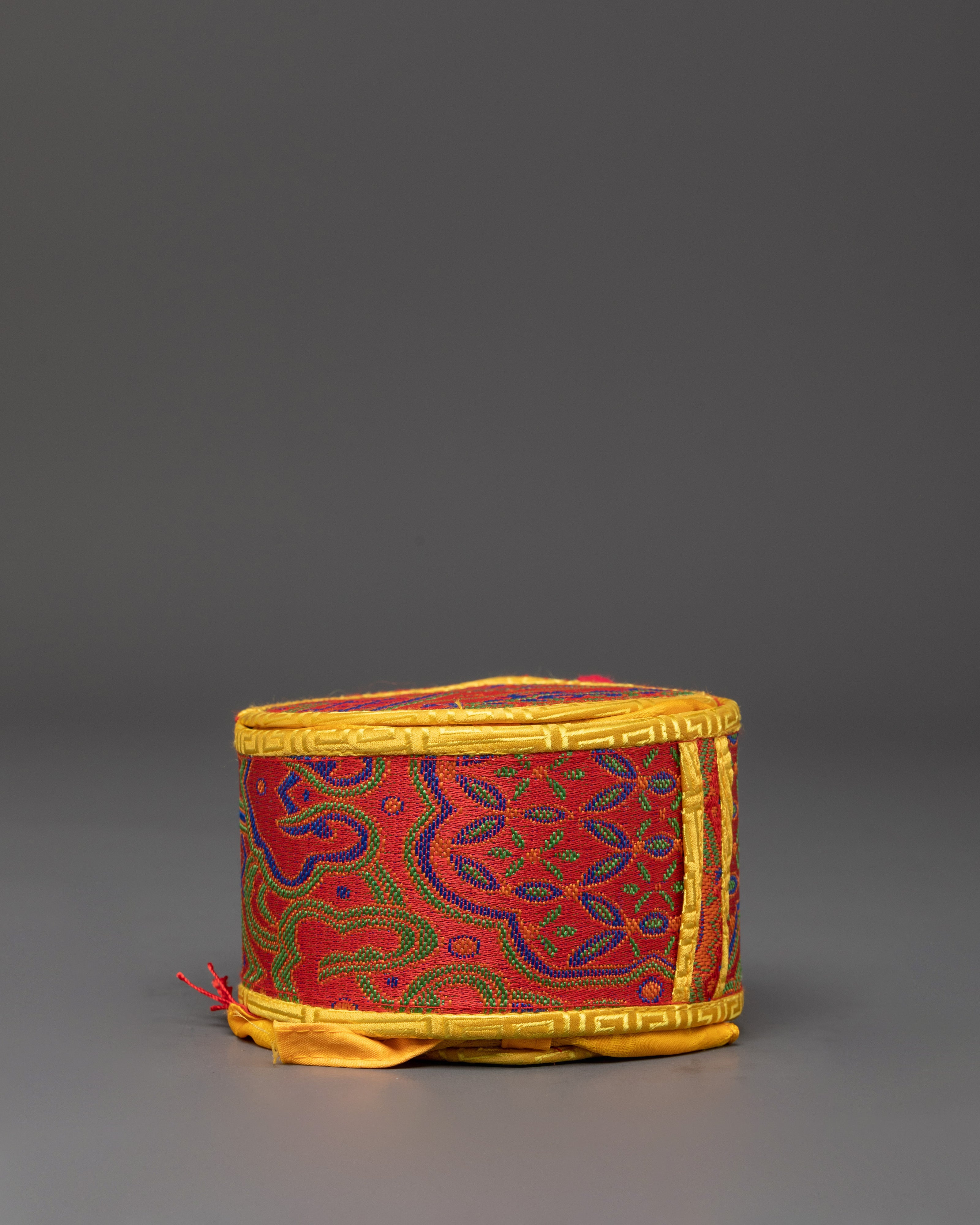 Sacred Bhutanese Wood Damaru | For Tibetan Ritual and Meditation