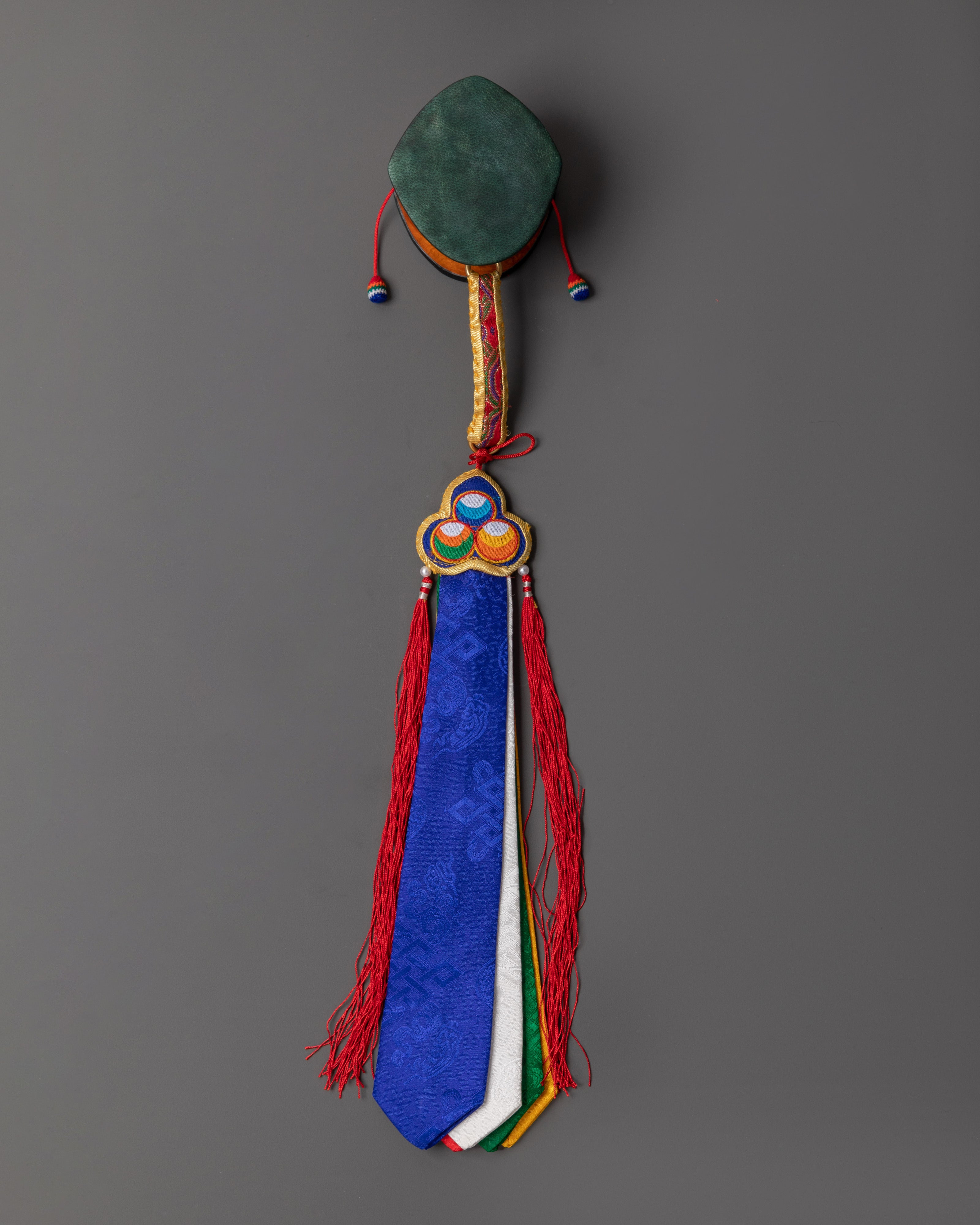 Sacred Bhutanese Wood Damaru | For Tibetan Ritual and Meditation
