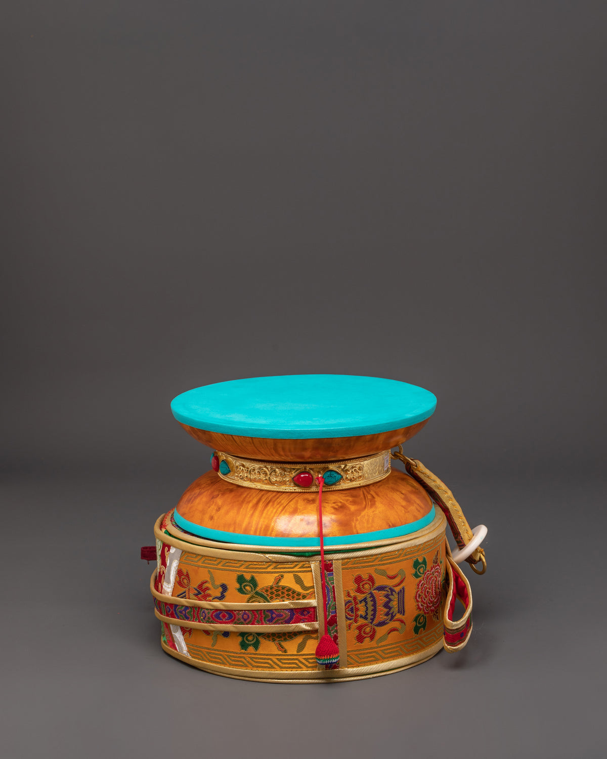 Handcrafted Traditional Ritual Damaru | Tibetan Damaru for Puja & Meditation