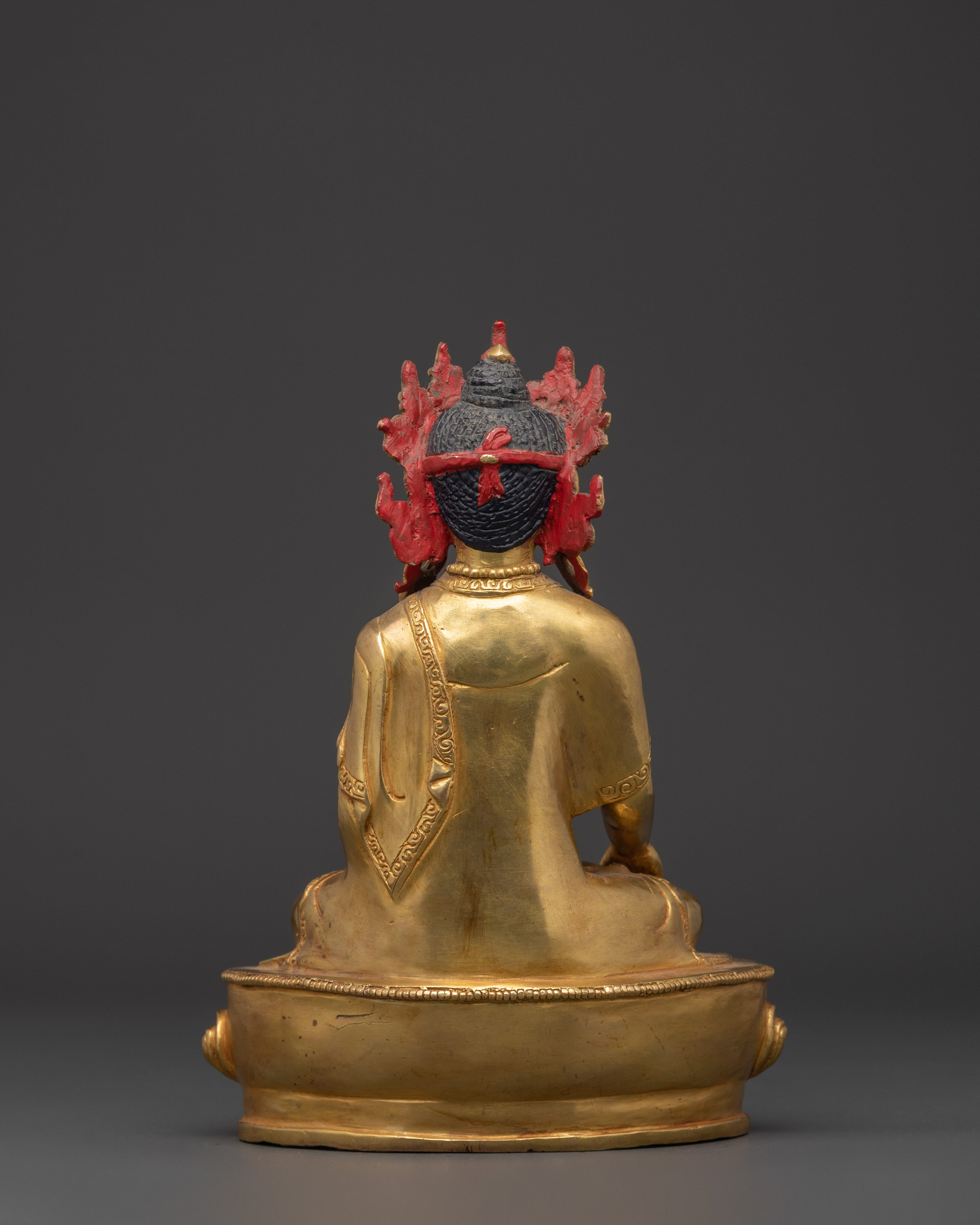 Crown Shakyamuni Buddha Sculpture | Tibetan Enlightenment Deity