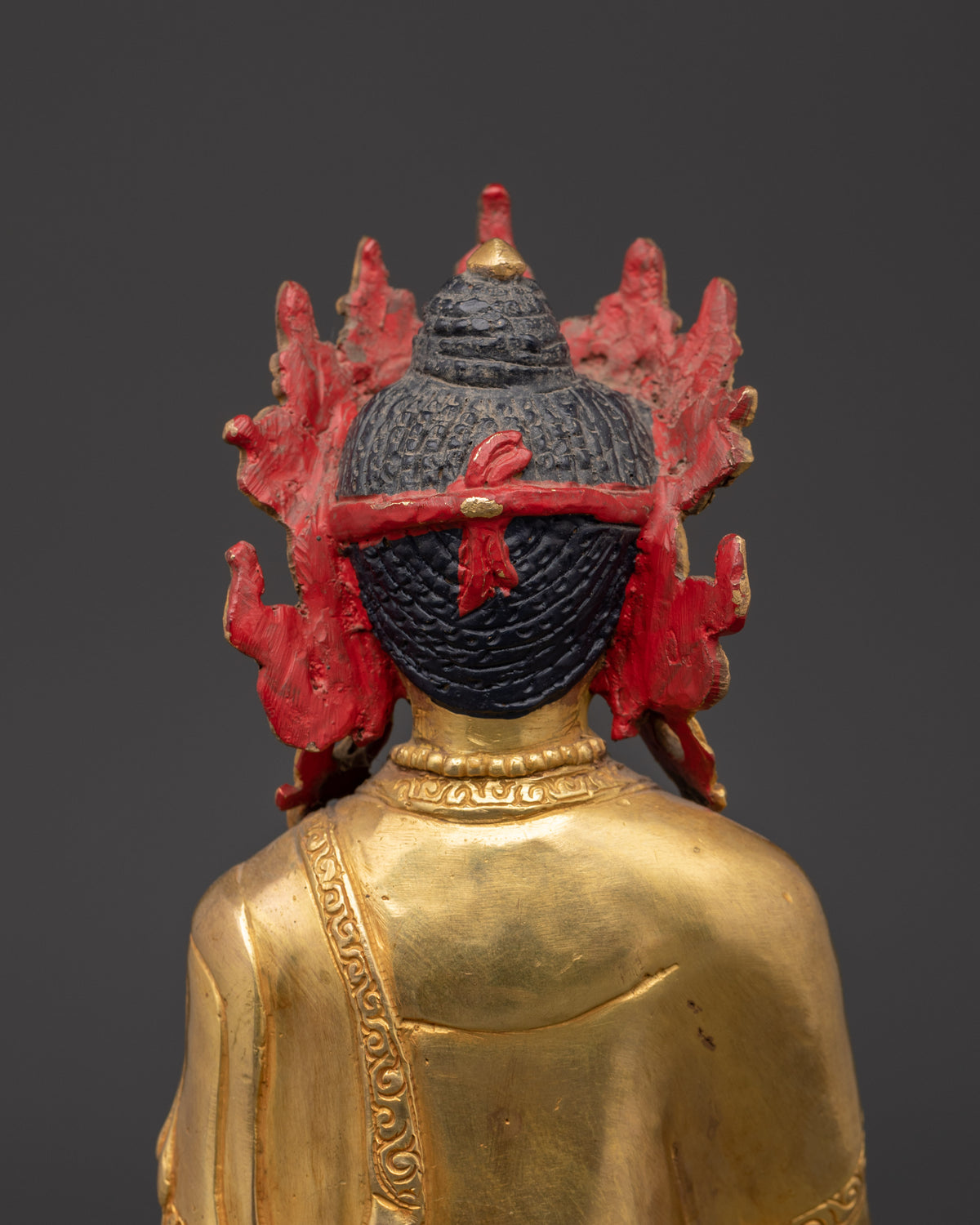 Crown Shakyamuni Buddha Sculpture | Tibetan Enlightenment Deity