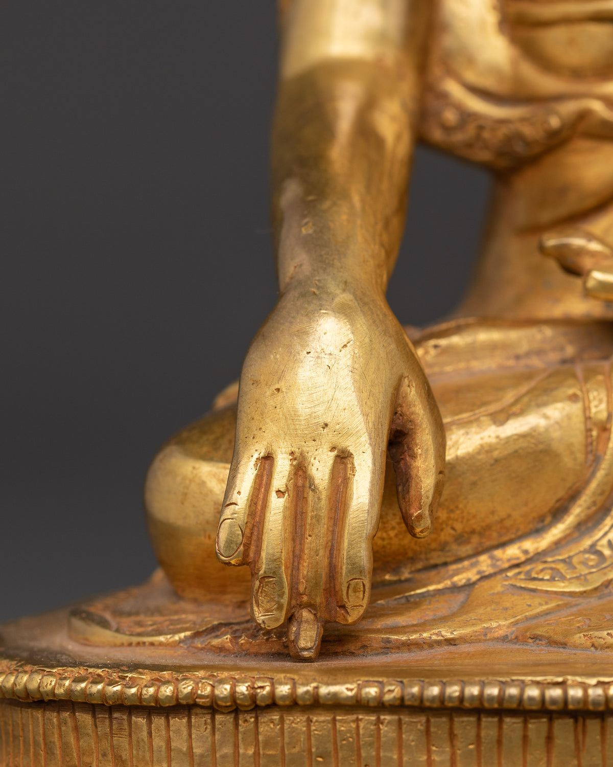 Crown Shakyamuni Buddha Sculpture | Tibetan Enlightenment Deity
