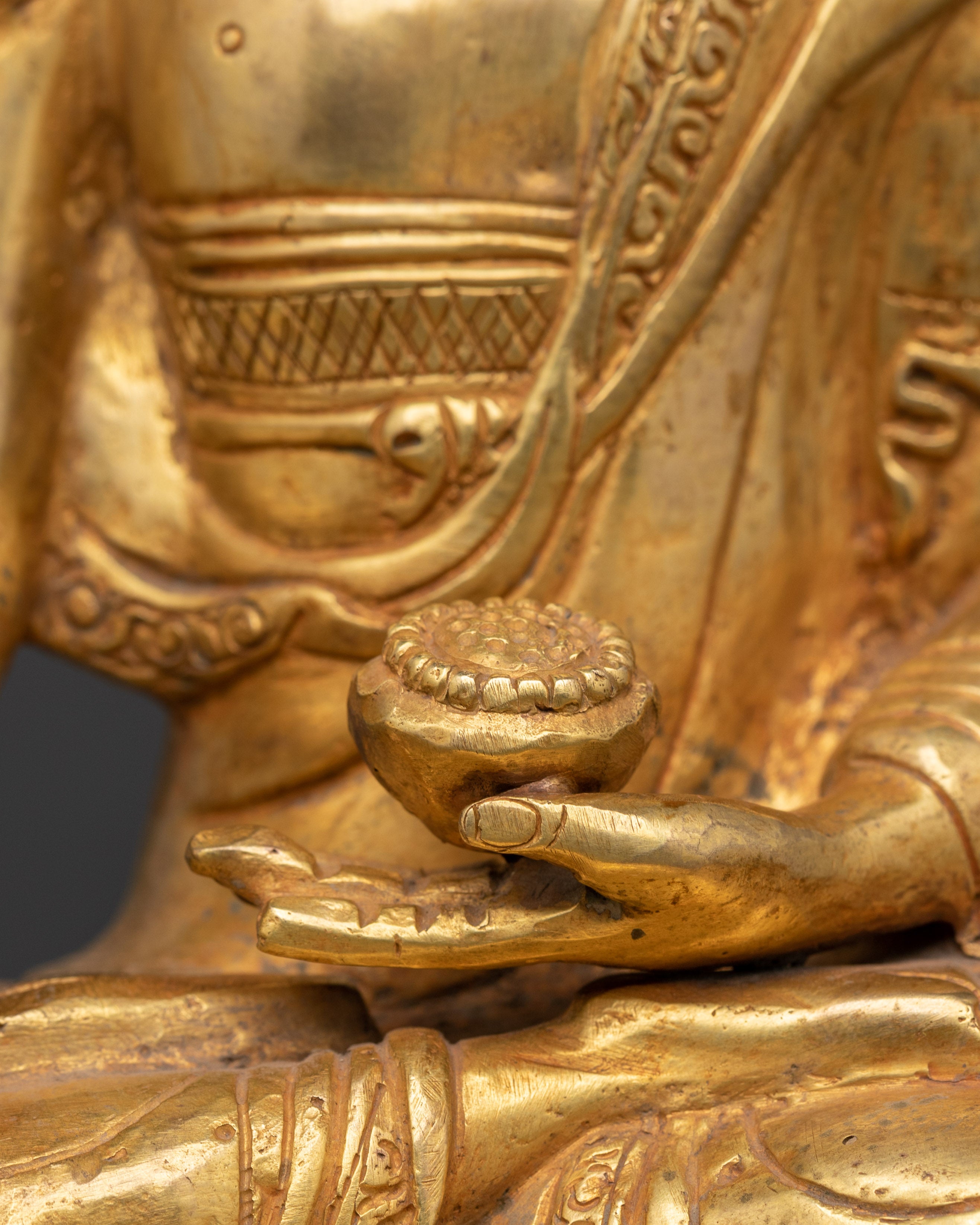 Crown Shakyamuni Buddha Sculpture | Tibetan Enlightenment Deity