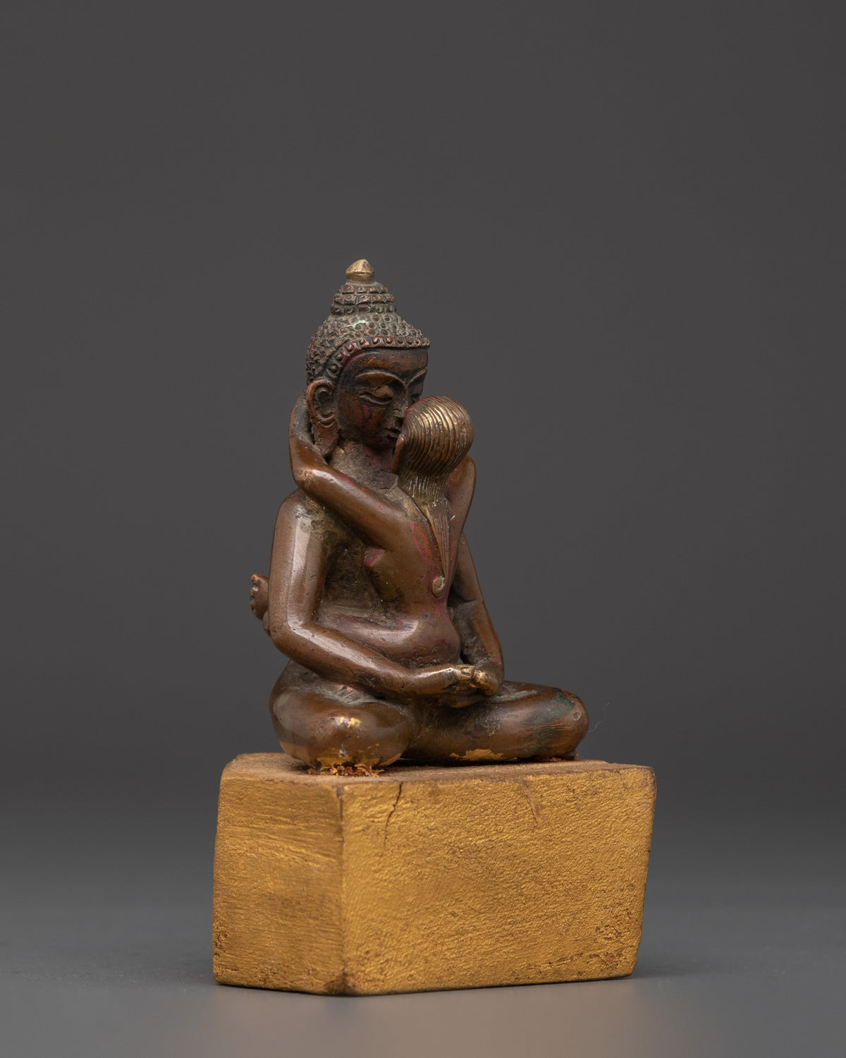 Samantabhadra with Consort Sculpture | Tibetan Wisdom Deity