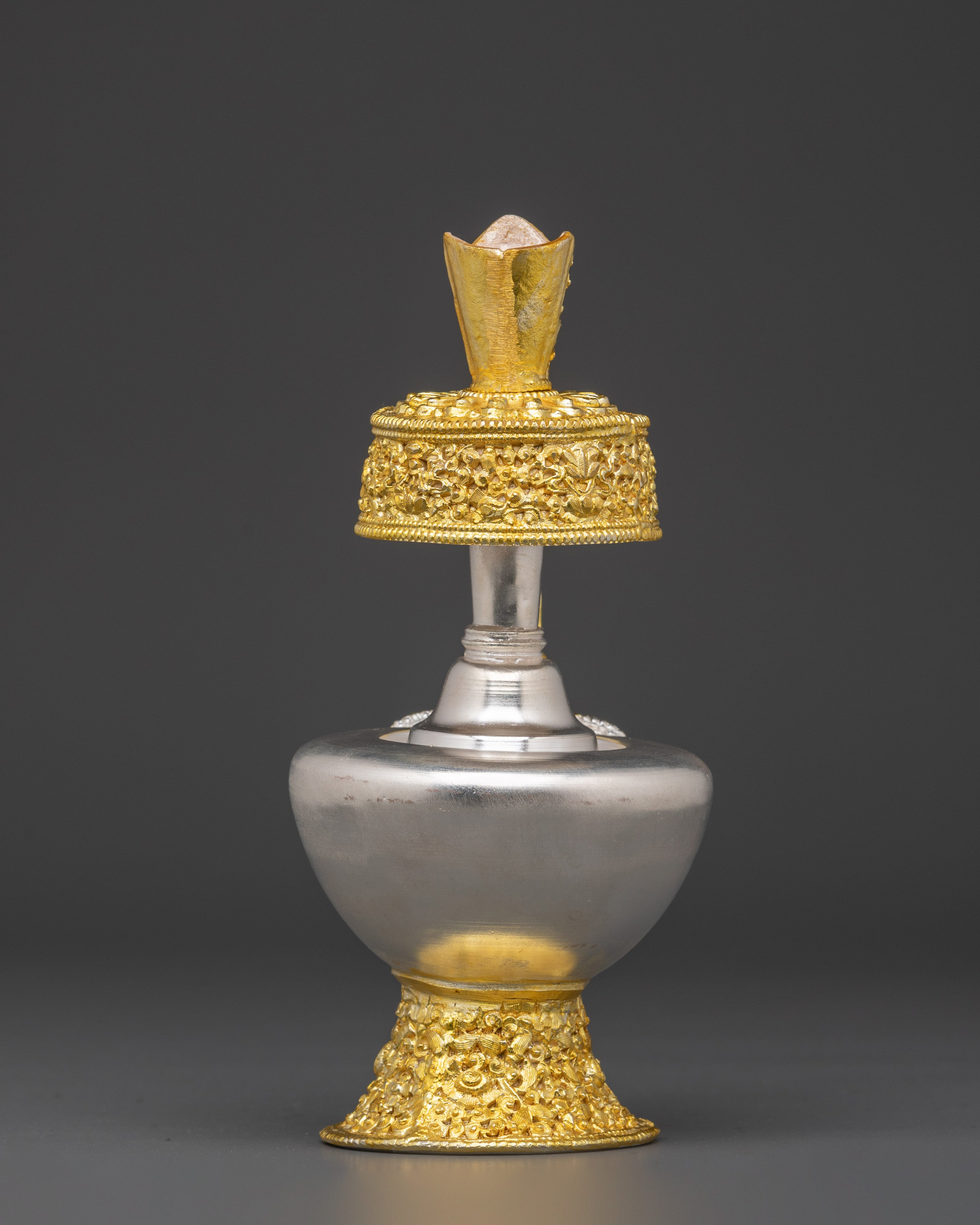 Himalayan Gold Plated Bhumba | Tibetan Ritual Water Vase