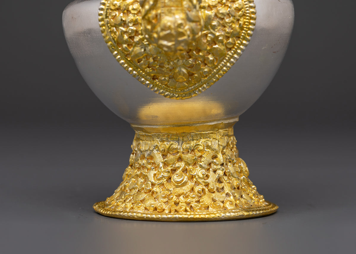 Himalayan Gold Plated Bhumba | Tibetan Ritual Water Vase