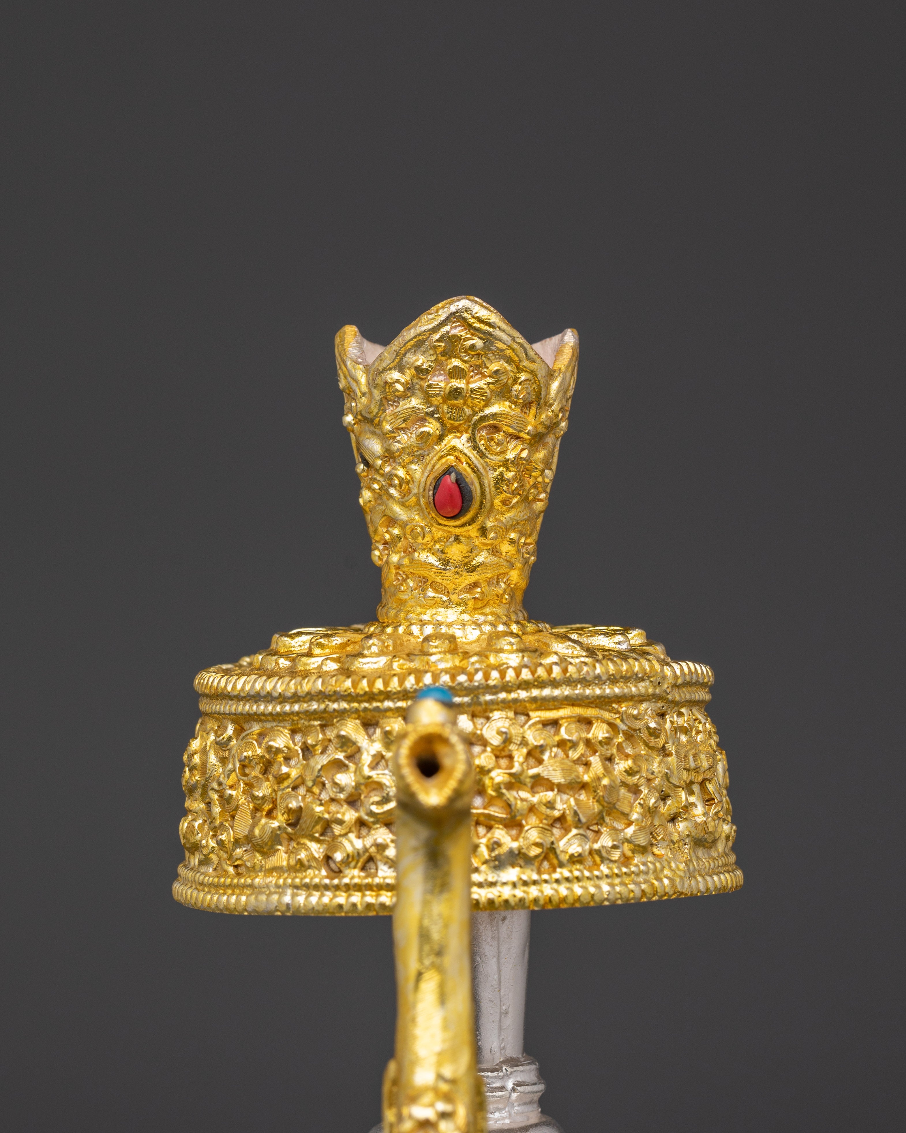 Himalayan Gold Plated Bhumba | Tibetan Ritual Water Vase