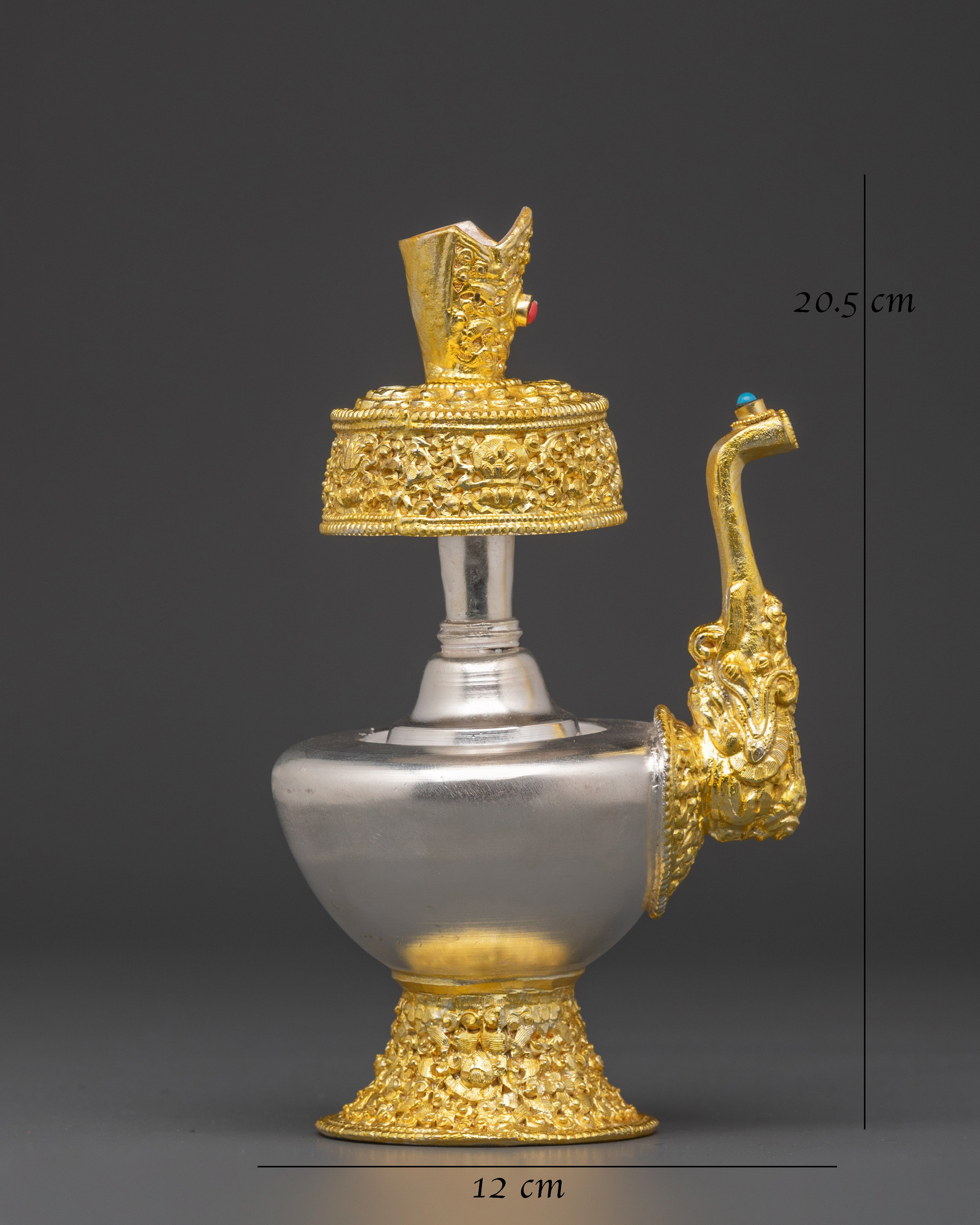 Himalayan Gold Plated Bhumba | Tibetan Ritual Water Vase