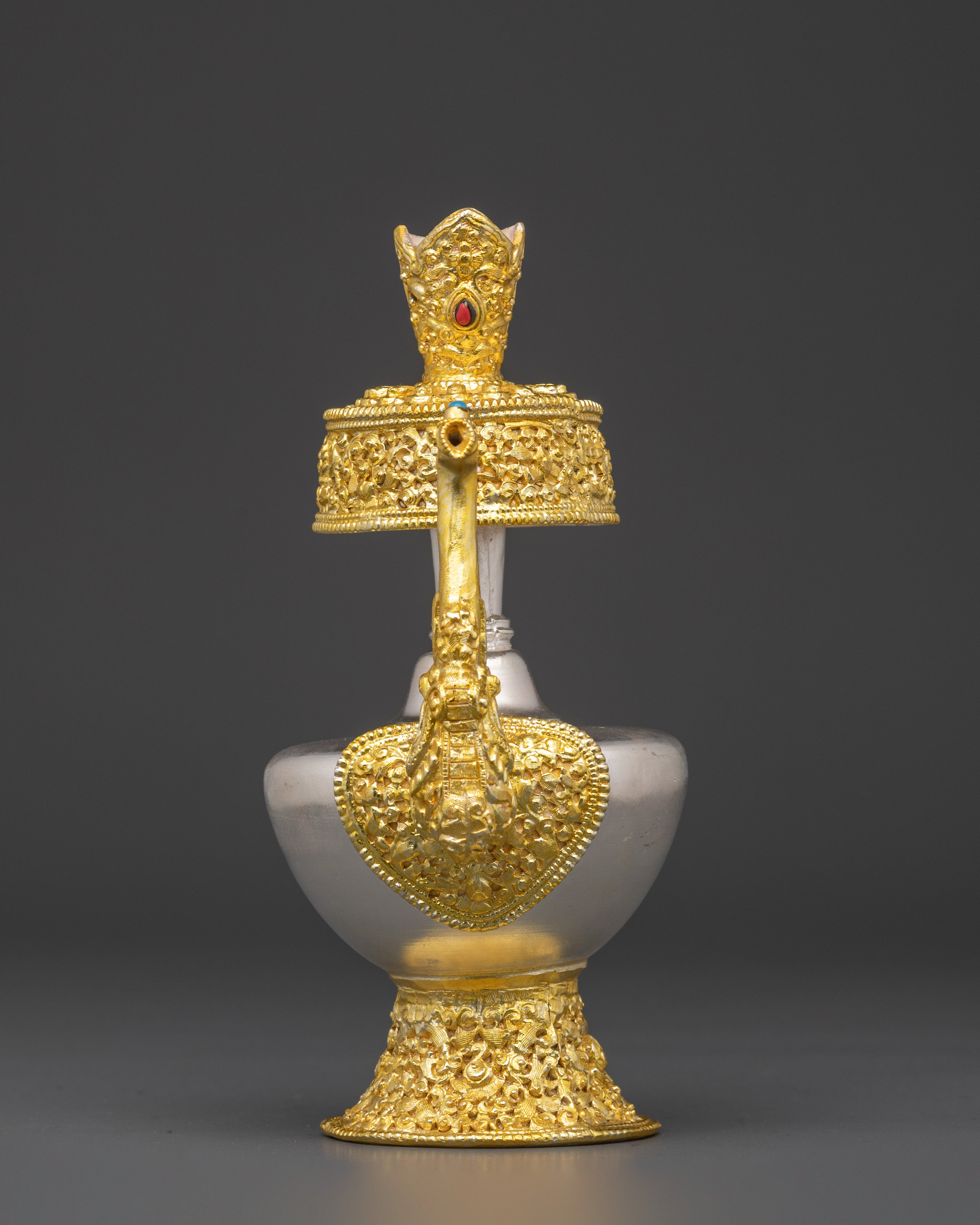 Himalayan Gold Plated Bhumba | Tibetan Ritual Water Vase
