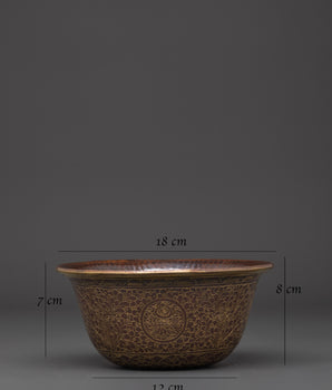 Offering Water Bowls for Tibetan Rituals | Handcrafted Spiritual Bowls