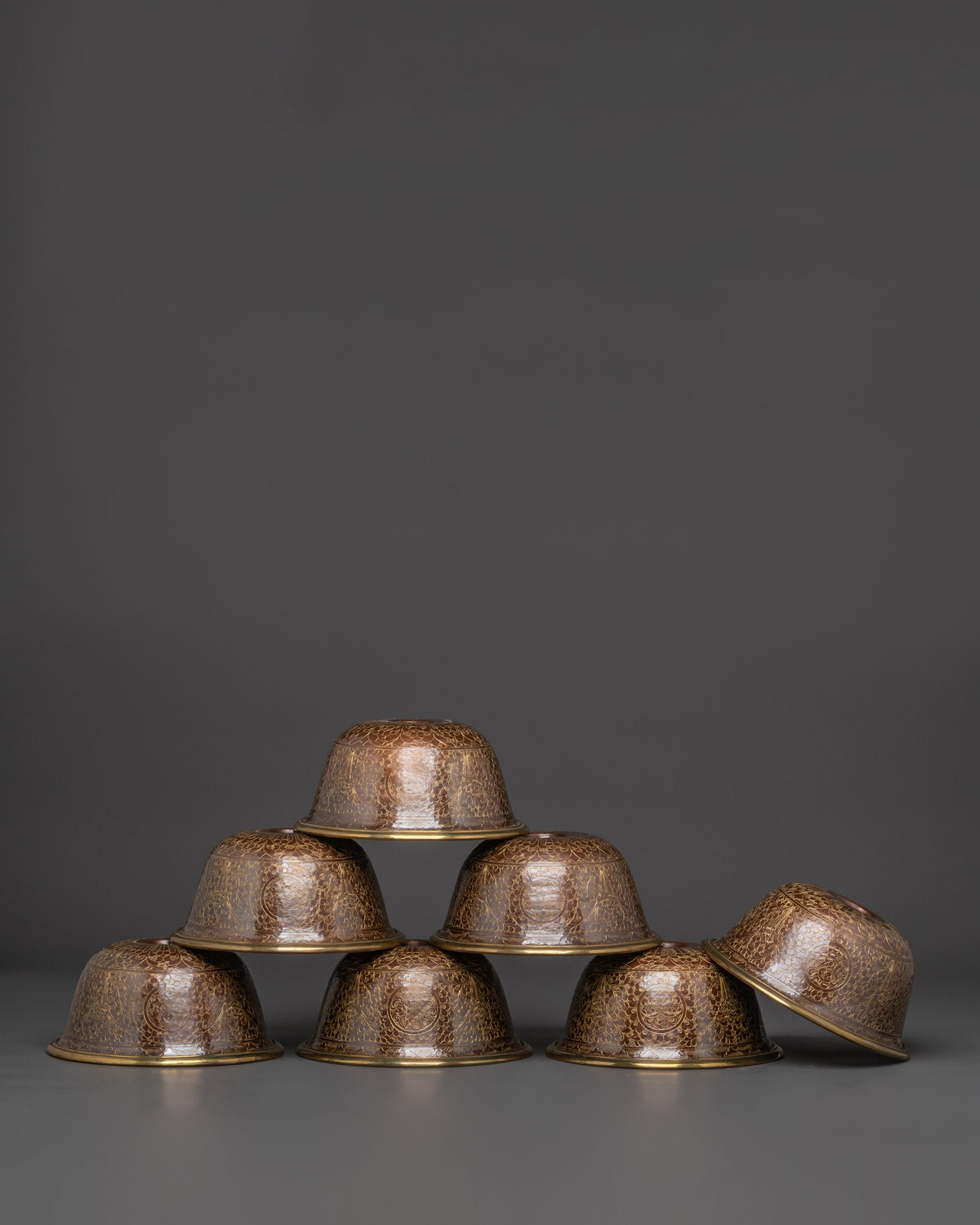 Offering Water Bowls for Tibetan Rituals | Handcrafted Spiritual Bowls