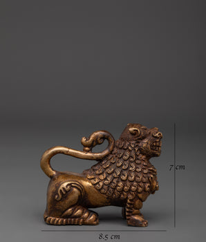 Sacred Guardian Lion Statue Set Spiritual Protection