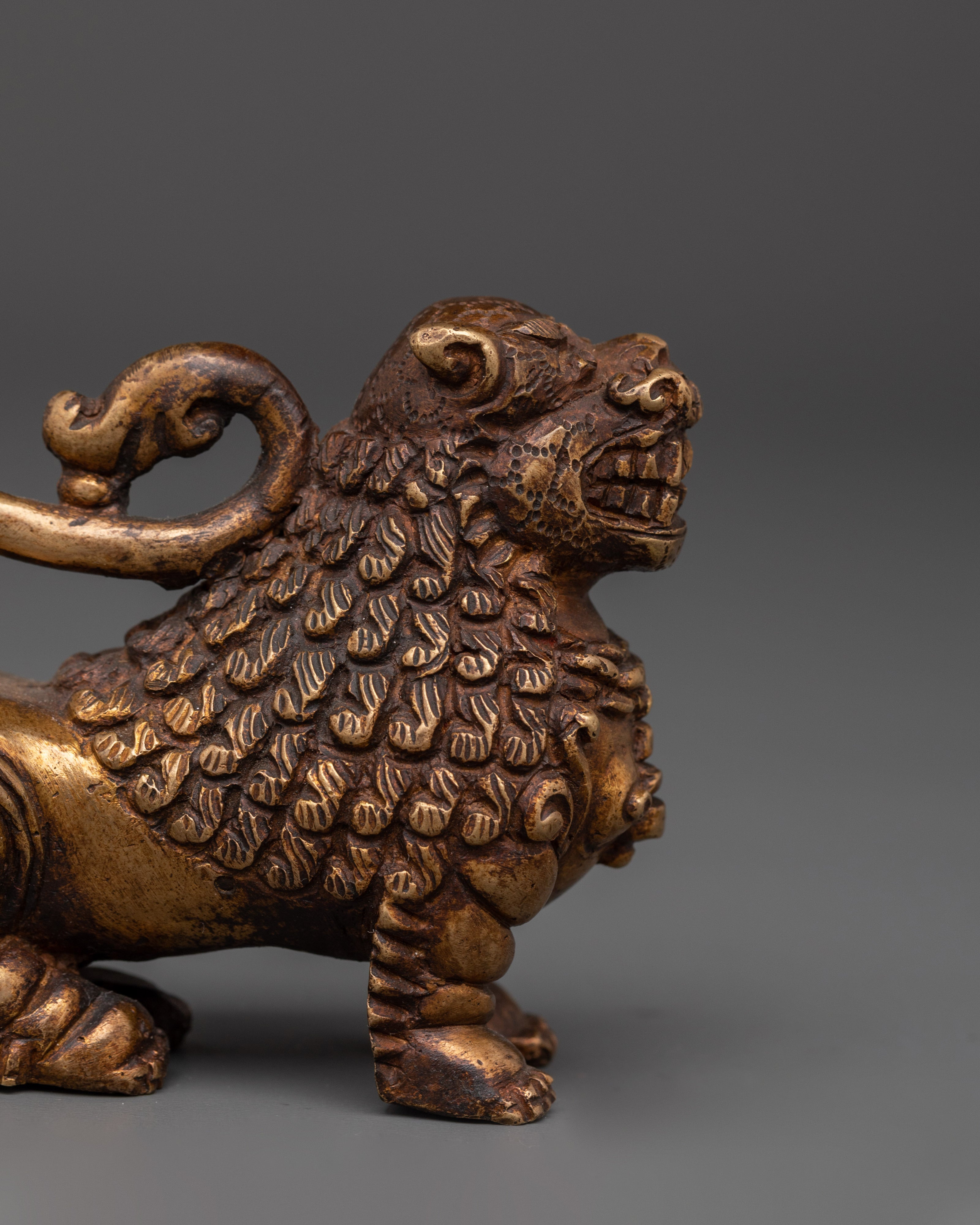 Sacred Guardian Lion Statue Set Spiritual Protection