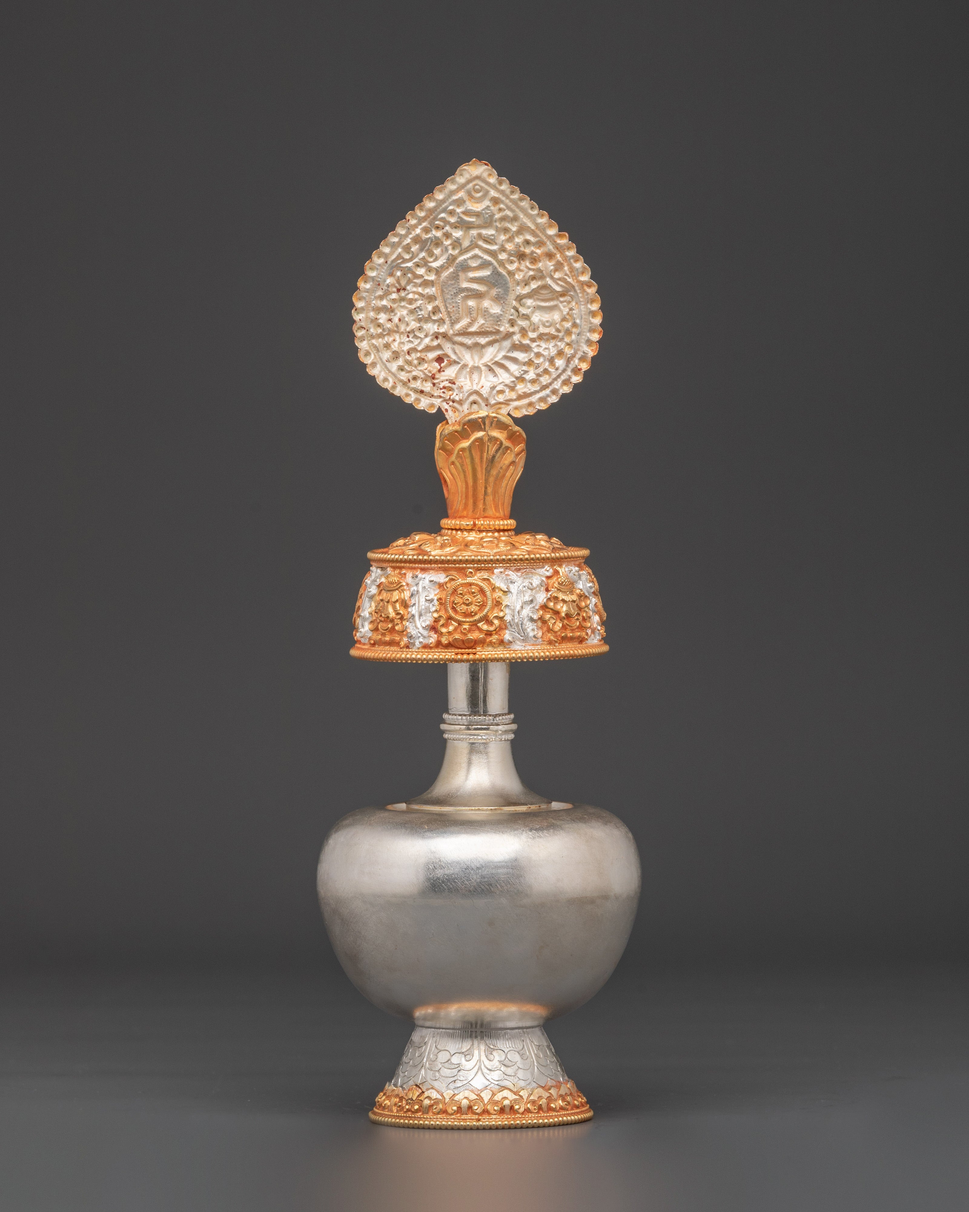 Decorative Bhumba Altar Set | Handcrafted Copper with Gold & Silver Plating