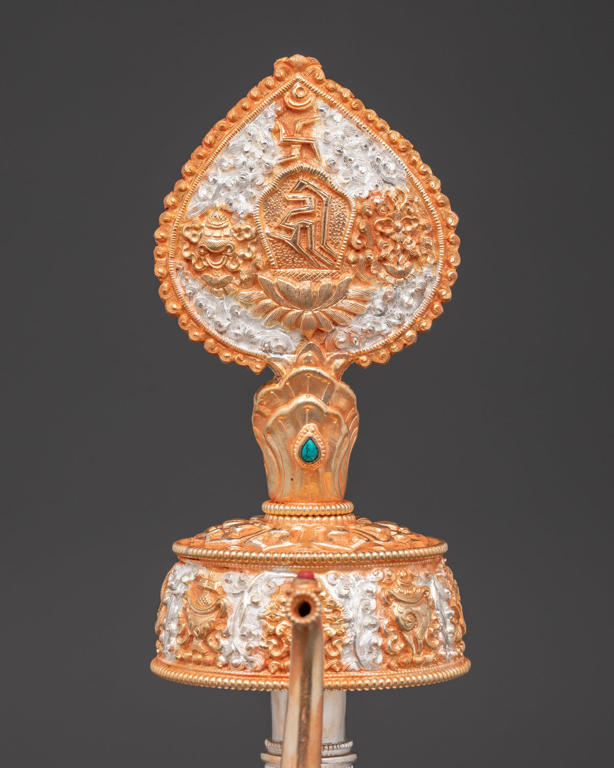 Decorative Bhumba Altar Set | Handcrafted Copper with Gold & Silver Plating