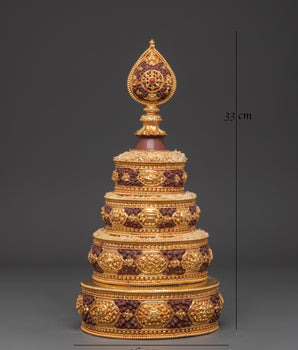 Handcrafted Oxidized Copper Mandala Set | Buddhist Rituals and Spiritual Altar Decor