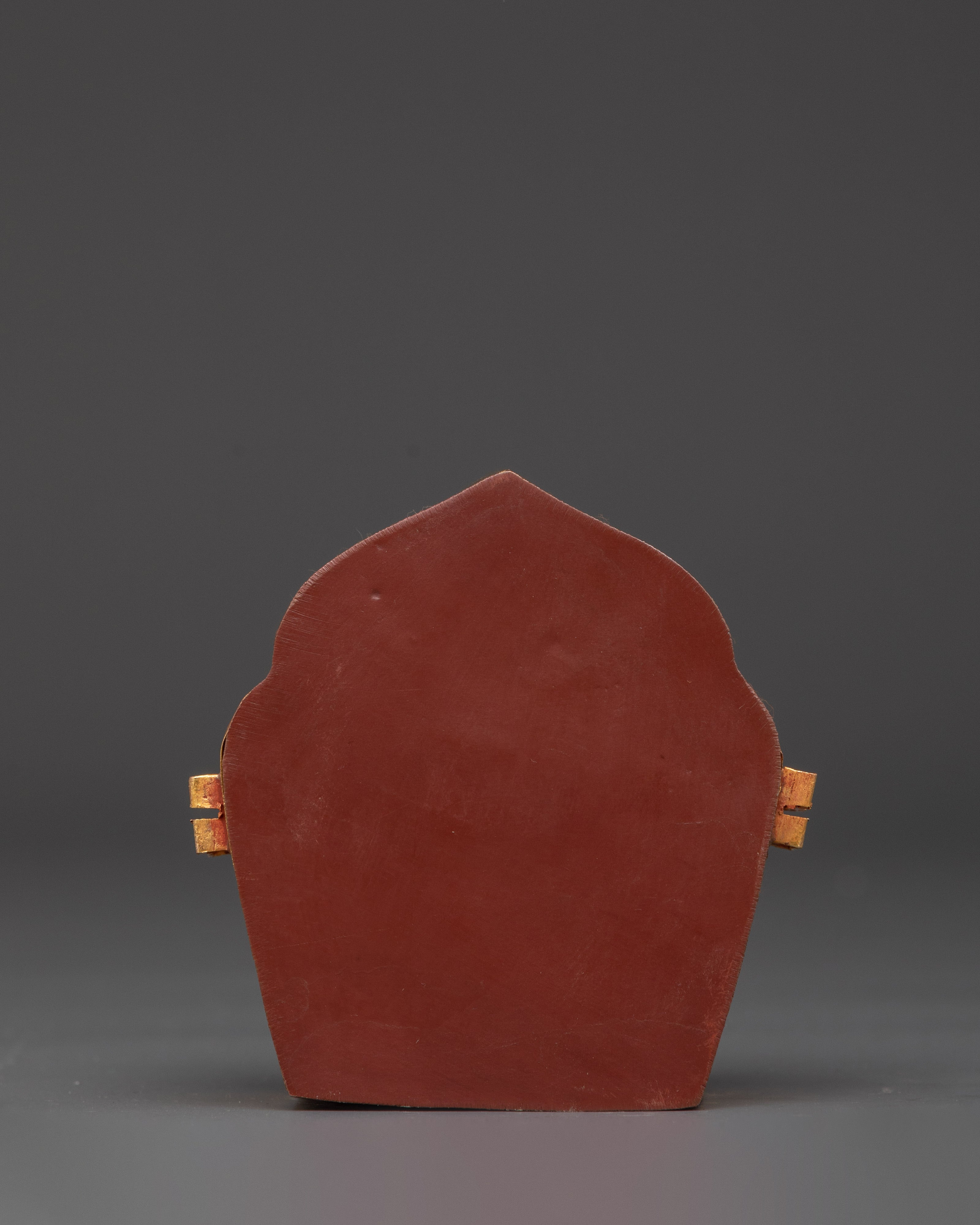 Gold Plated Tibetan Ghau Box | Spiritual Box with Tibetan Emblems