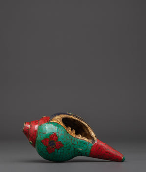 Handcrafted Conch | Tibetan Sankha for Puja and Altar