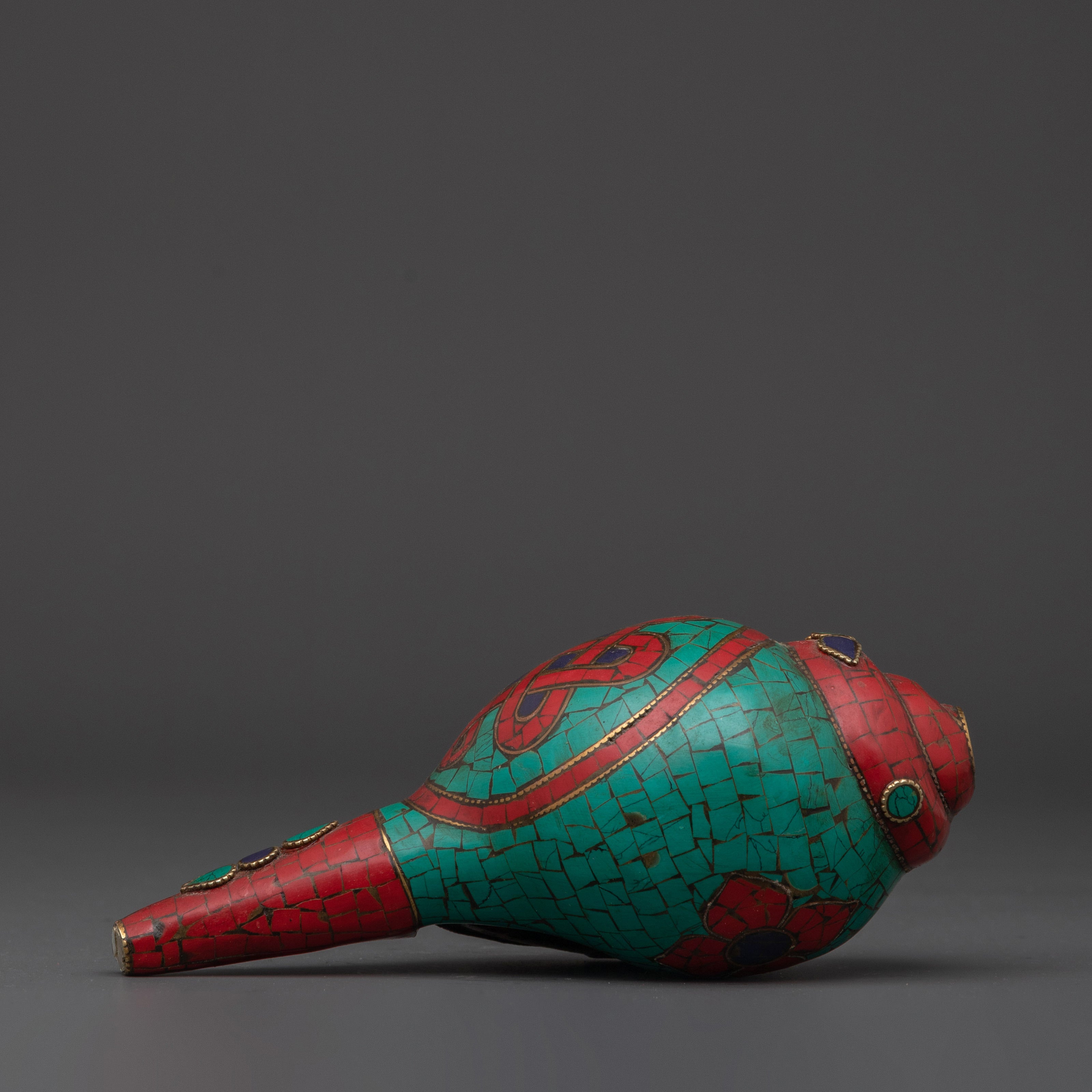 Prayer Conch | Tibetan Shankha for Puja