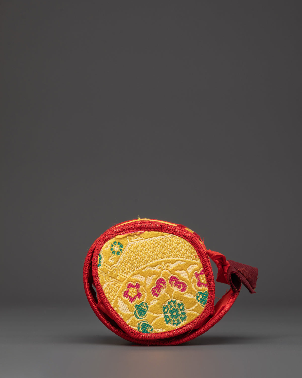 Decorative Damaru for Puja | Handcrafted Wooden Ritual Instrument