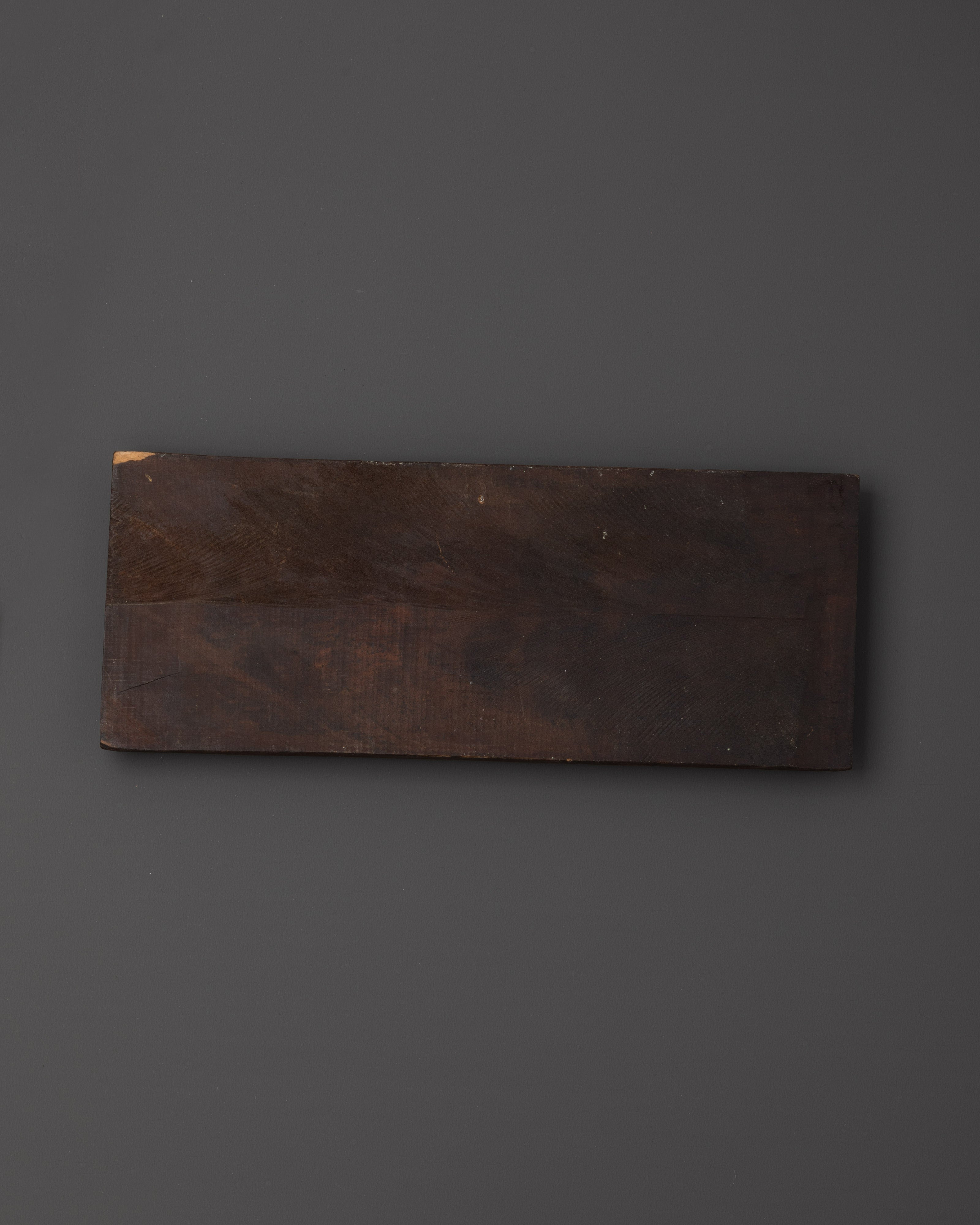 Namaste Wooden Wall Hanging | Golden Acrylic Lettering on Rustic Wood